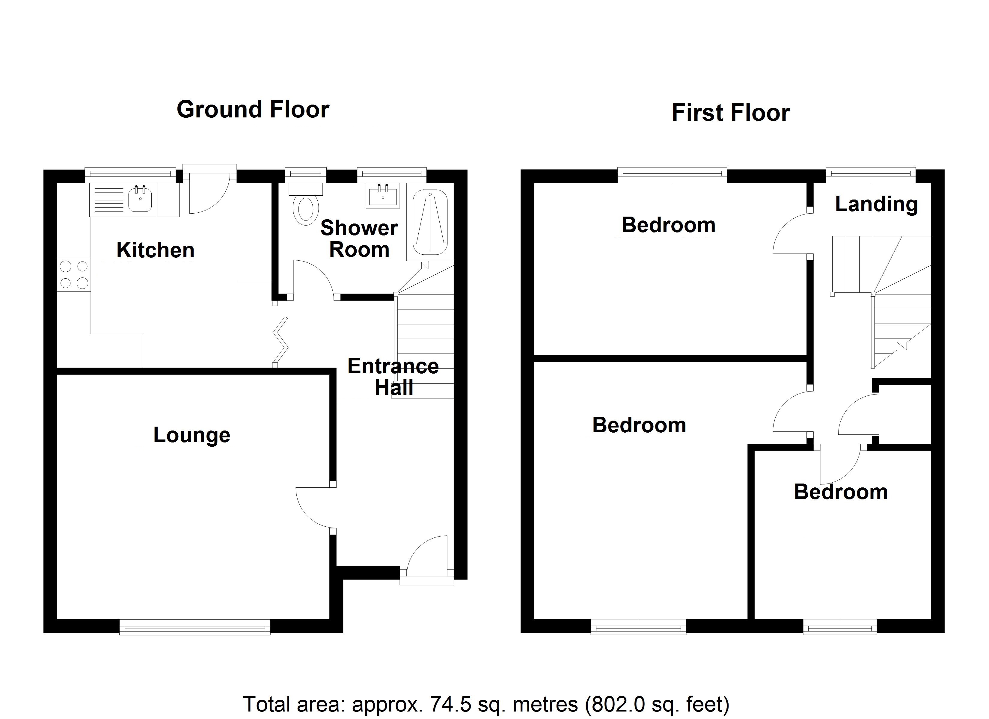 177, Defoe Road, Ipswich, Ipswich, Suffolk, IP1  floorplan