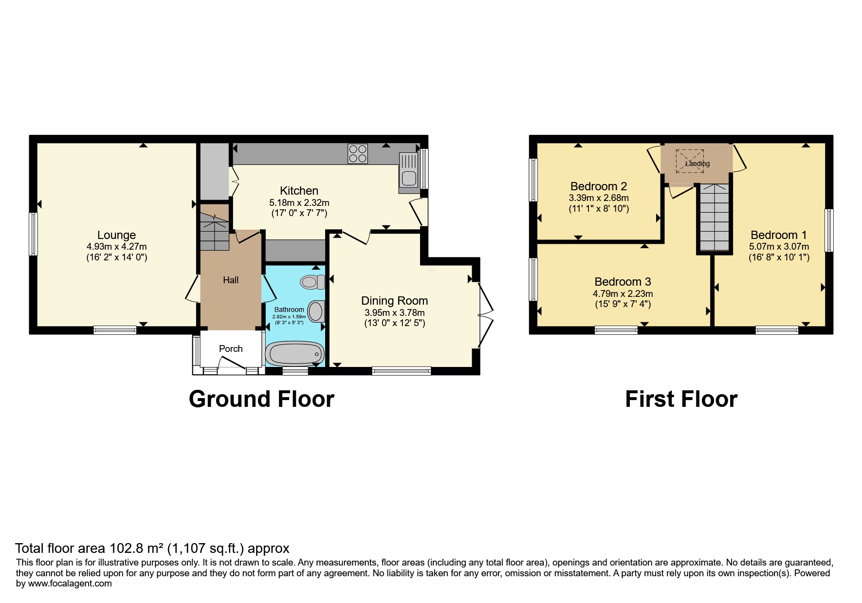2, Green Lane Cottages, Farnham floorplan