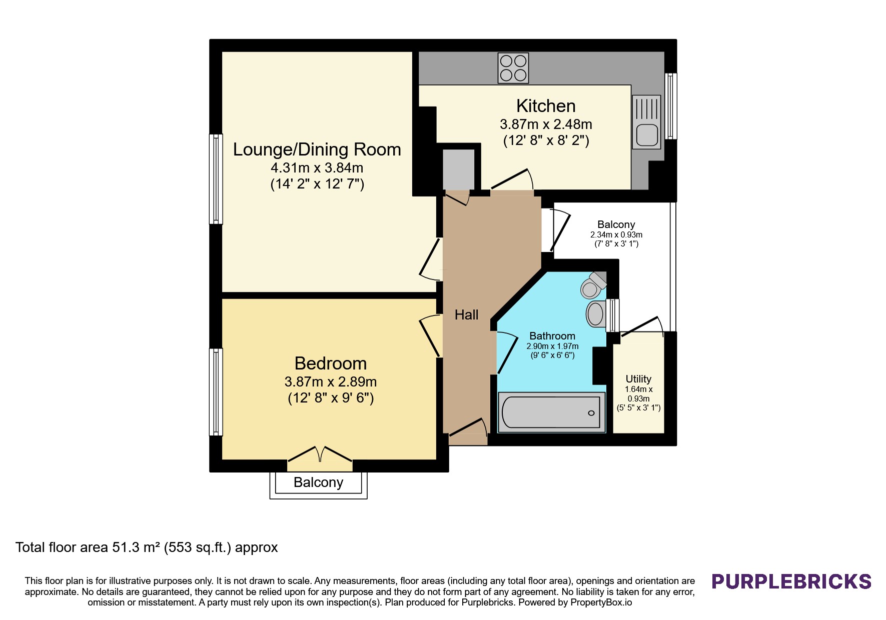 97, Anstridge Road, London floorplan