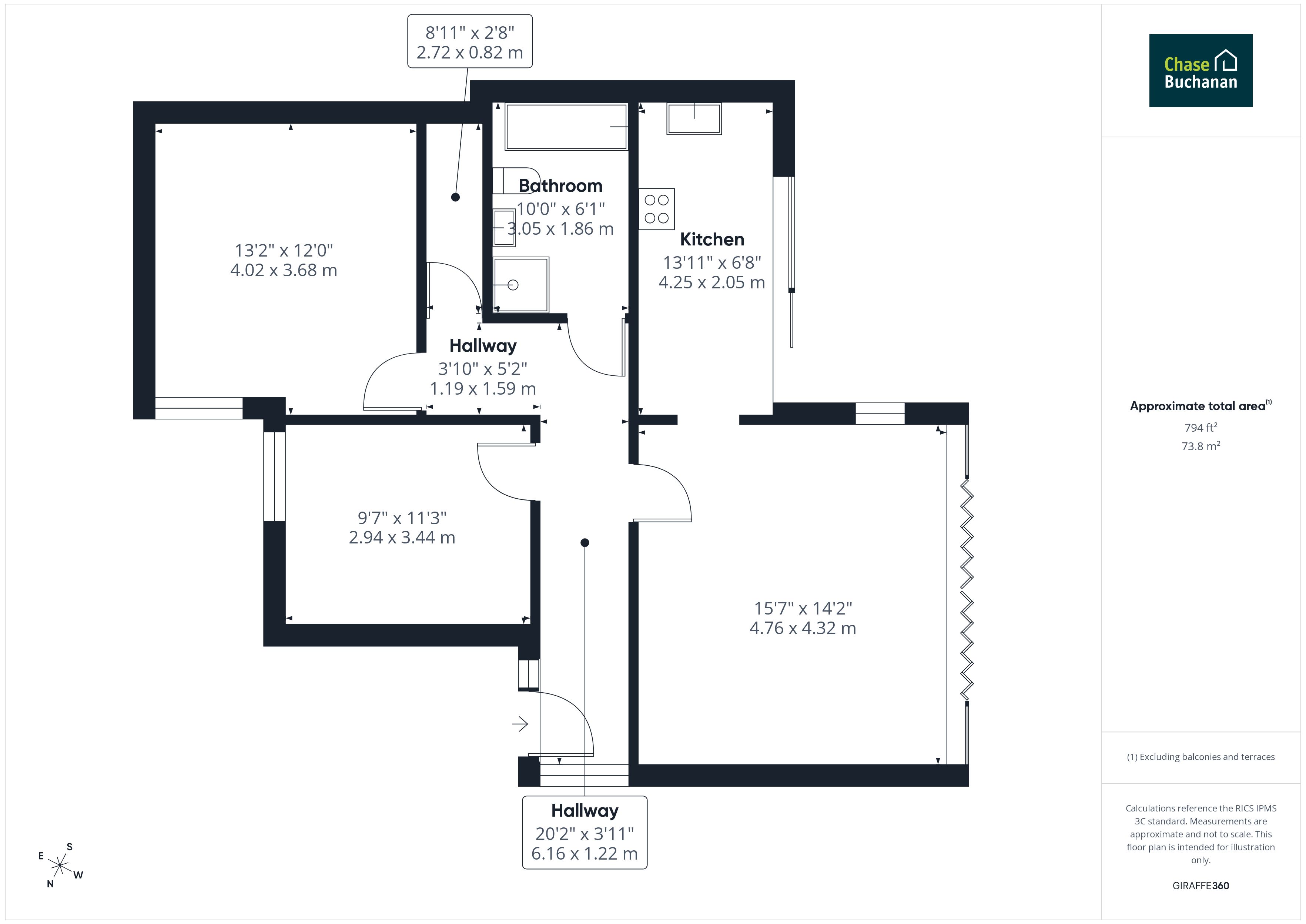 147a (Bungalow),, Uxbridge Road, Hampton Hill floorplan