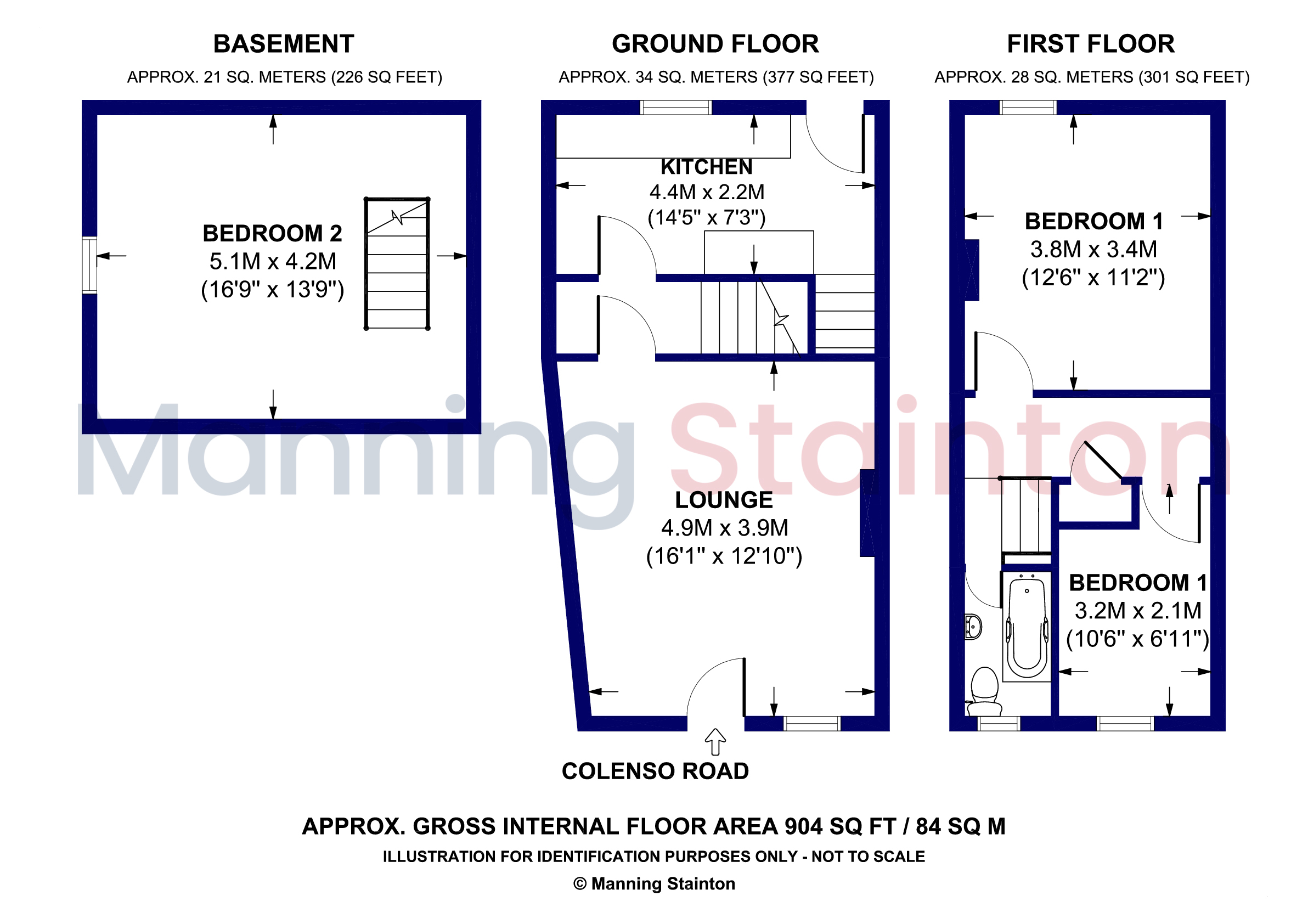 1, Colenso Road, West Yorkshire floorplan