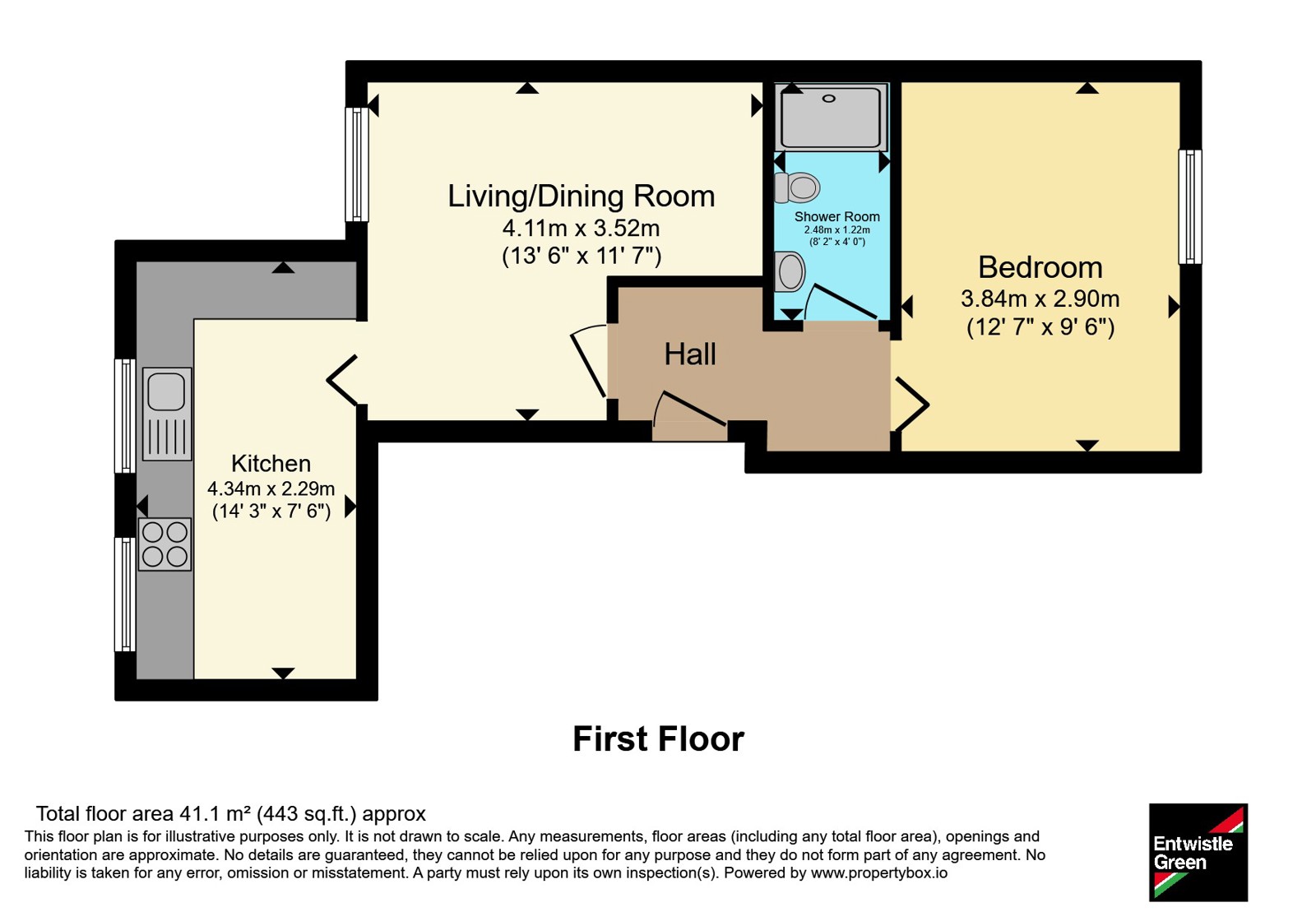 Flat 3, 53, Rossett Road, Merseyside floorplan