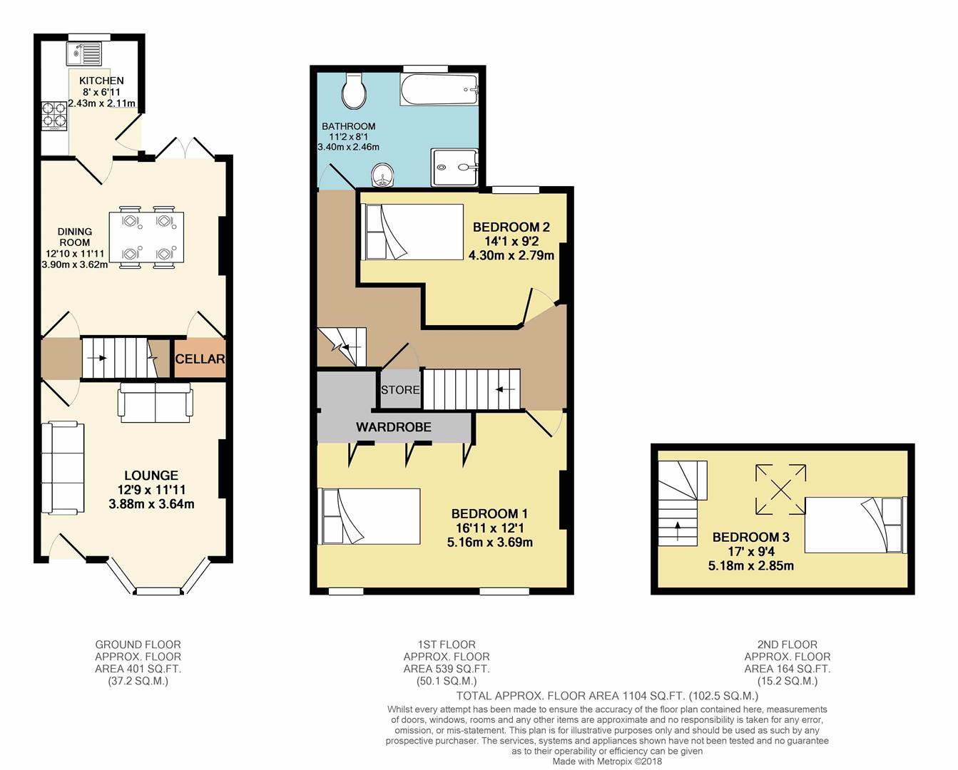 3 Bedrooms Terraced house for sale in Woodseats House Road, Sheffield S8