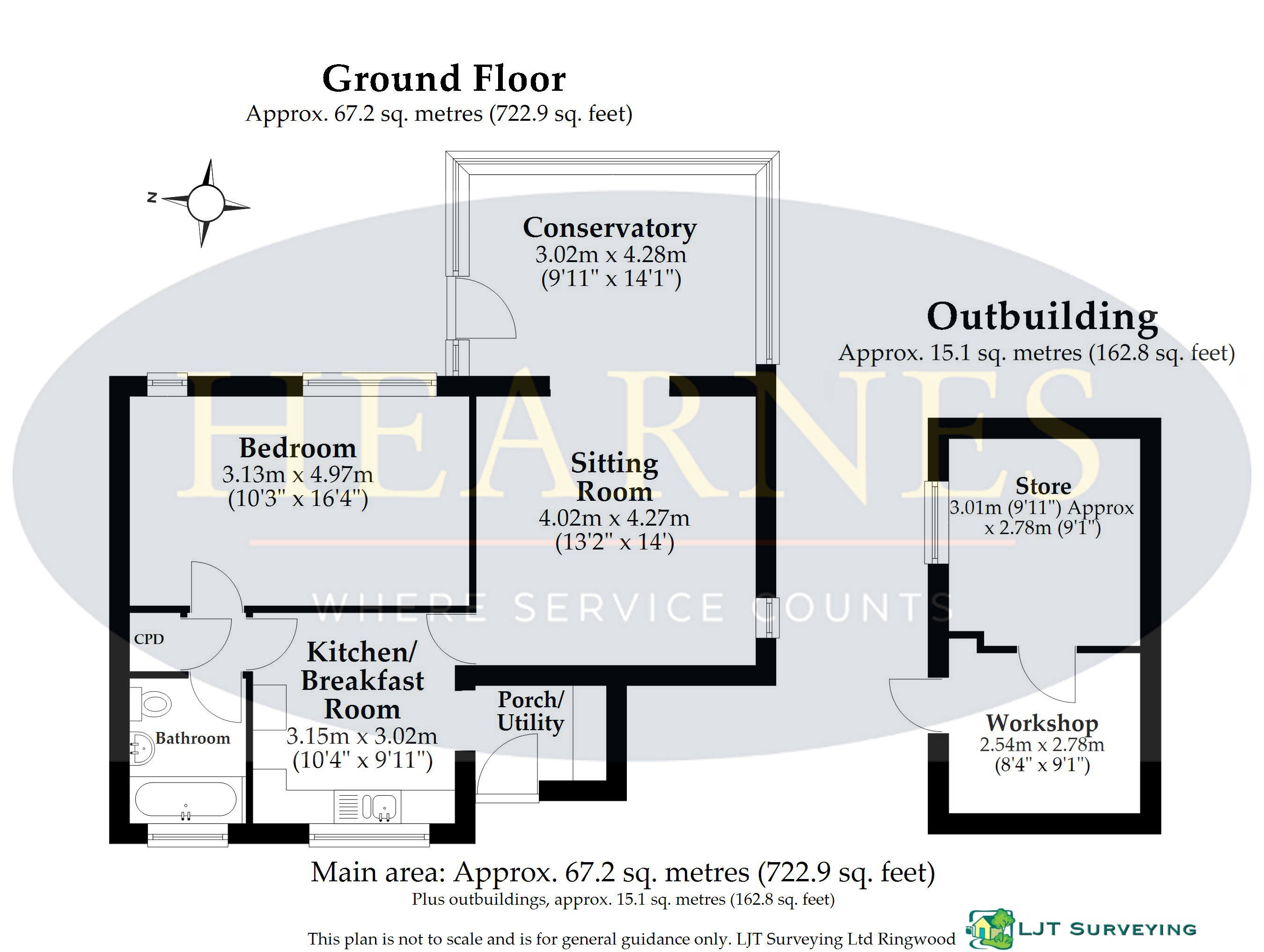 23a, The Broads, Wimborne floorplan