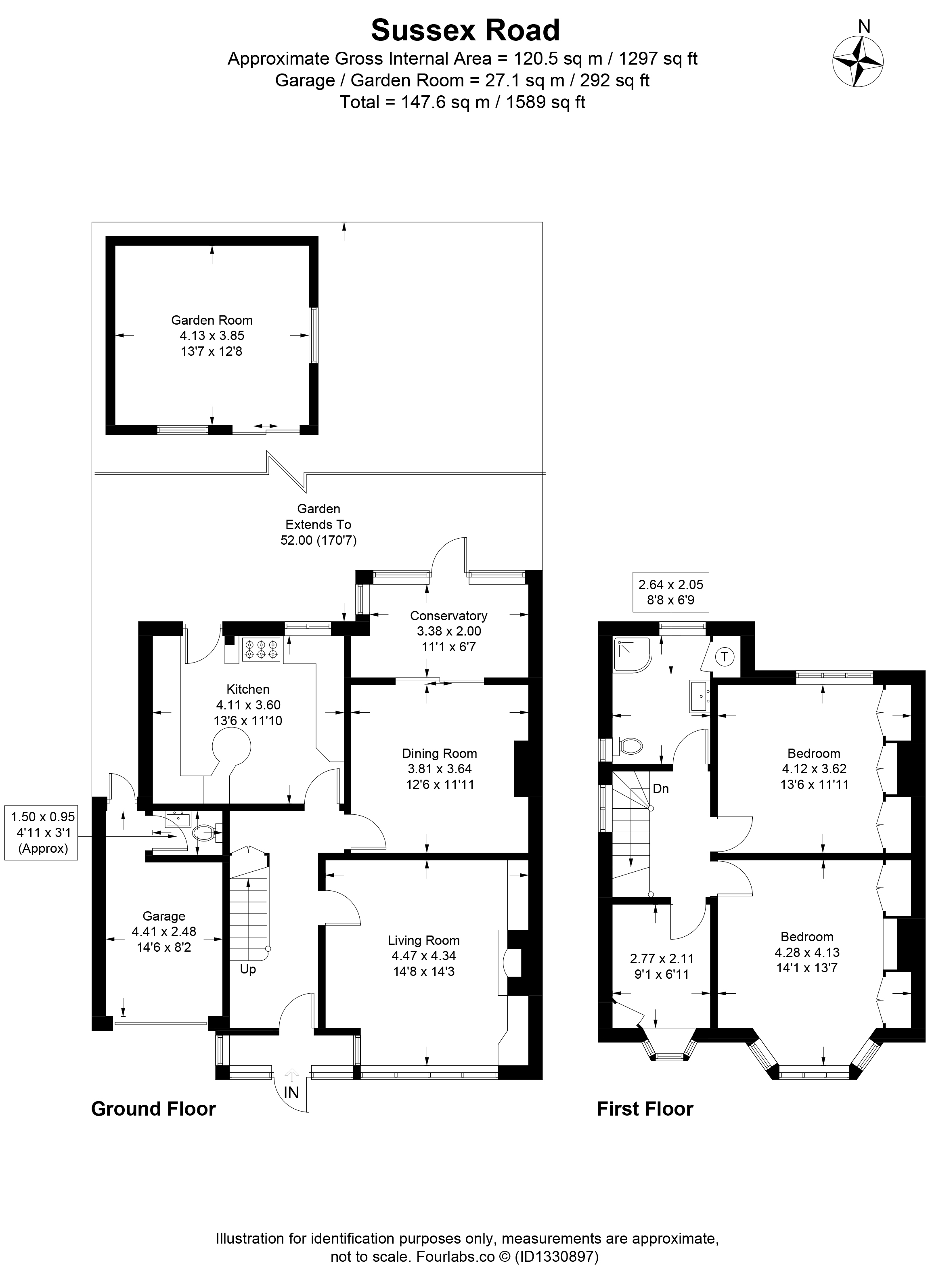 37, Sussex Road, Carshalton floorplan