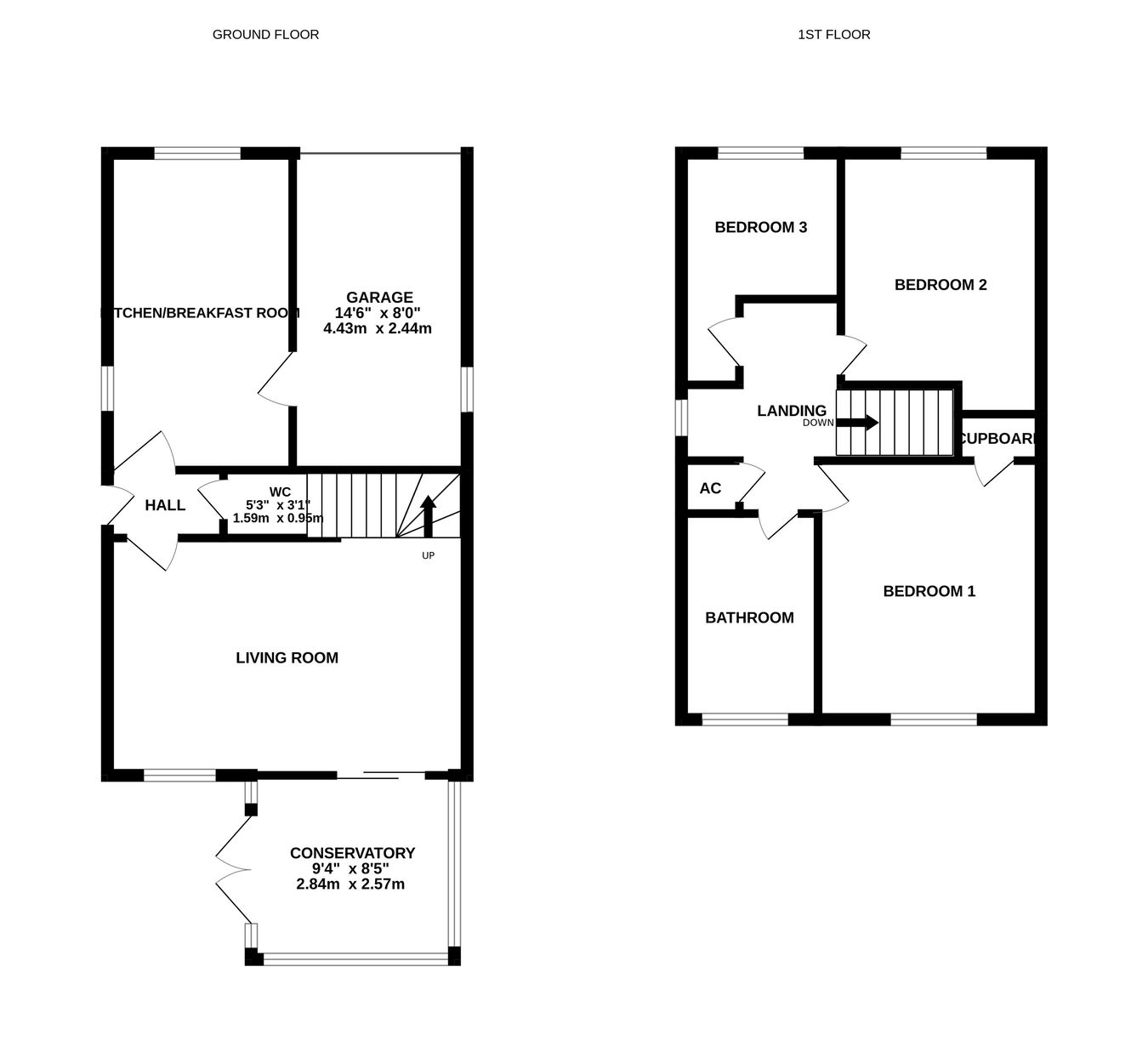 14, Well Close, Tewkesbury floorplan