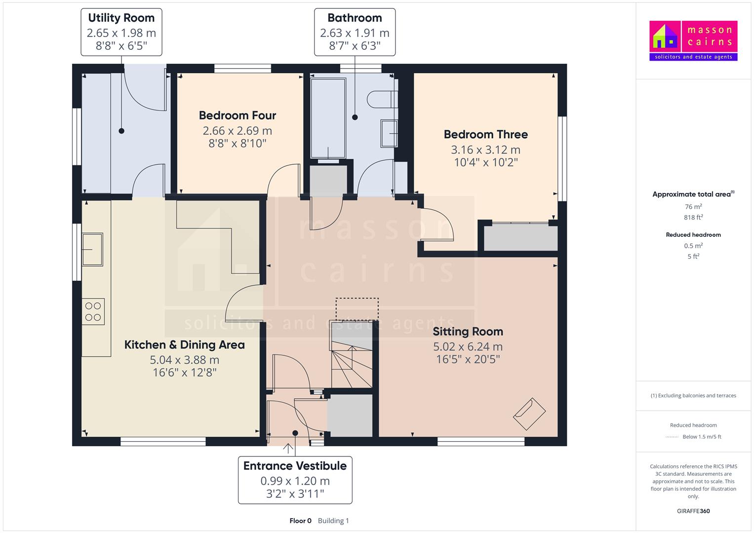 3, Rhuarden Court, Grantown On Spey floorplan