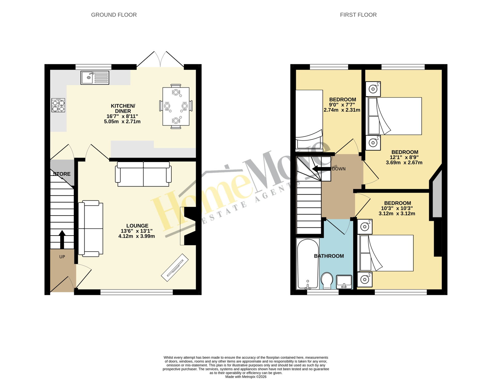 26, Albert Avenue, Nottingham floorplan