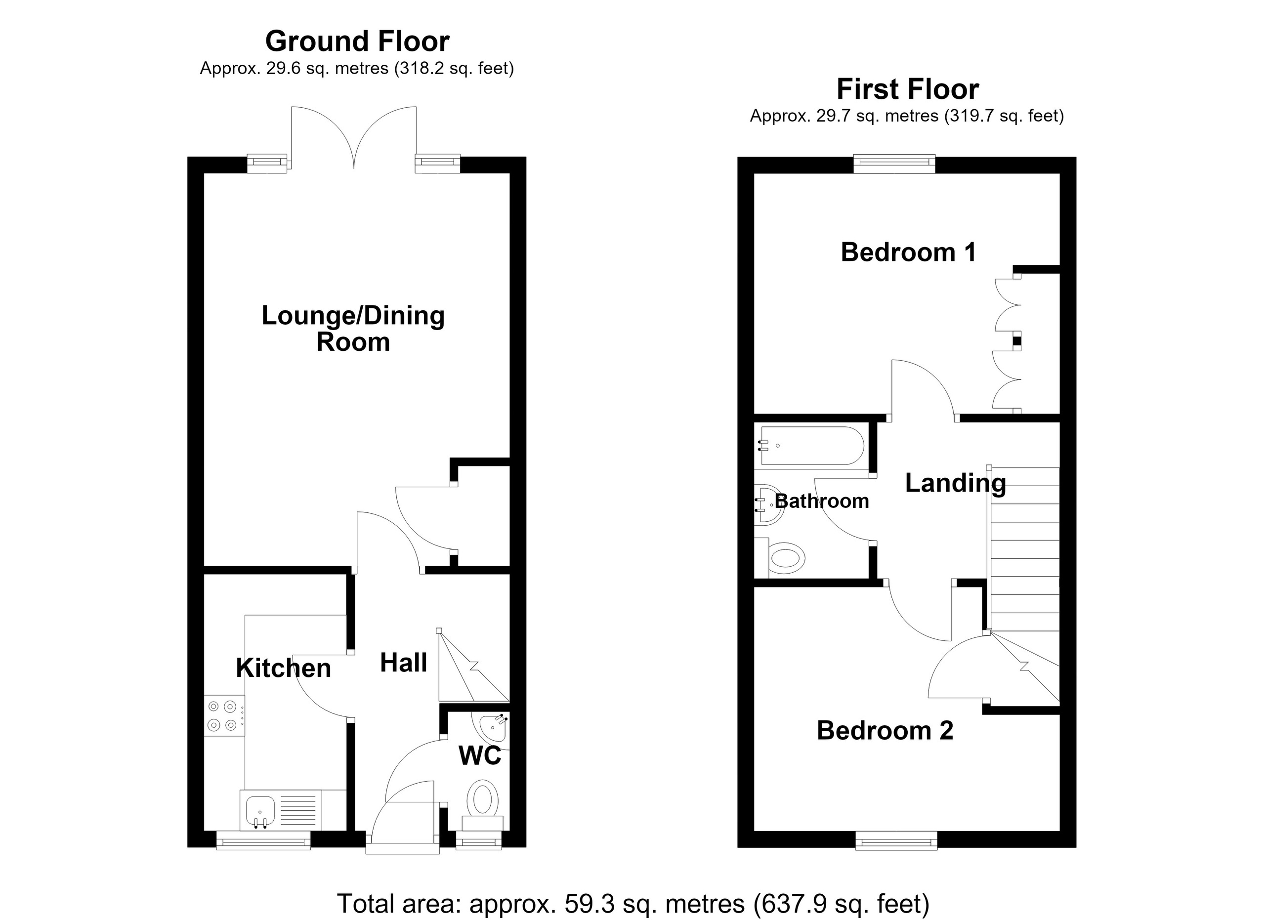 62 Pen Y Dyffryn, Merthyr Tydfil floorplan
