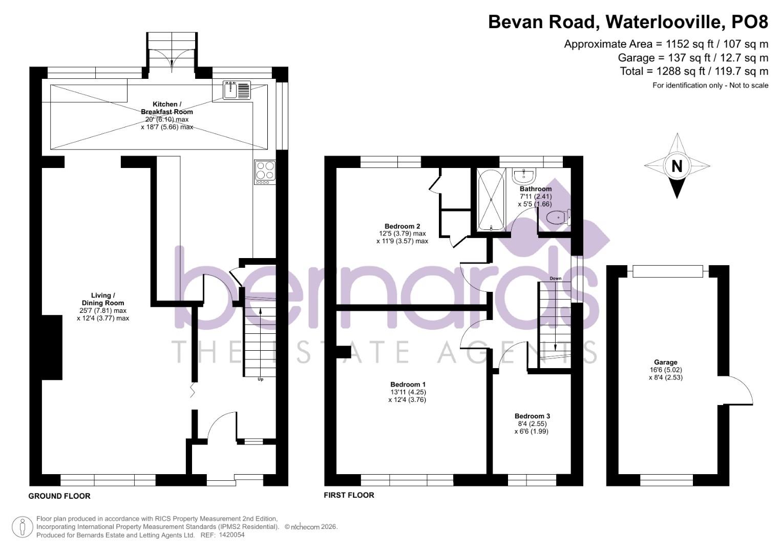 10, Bevan Road, Waterlooville floorplan