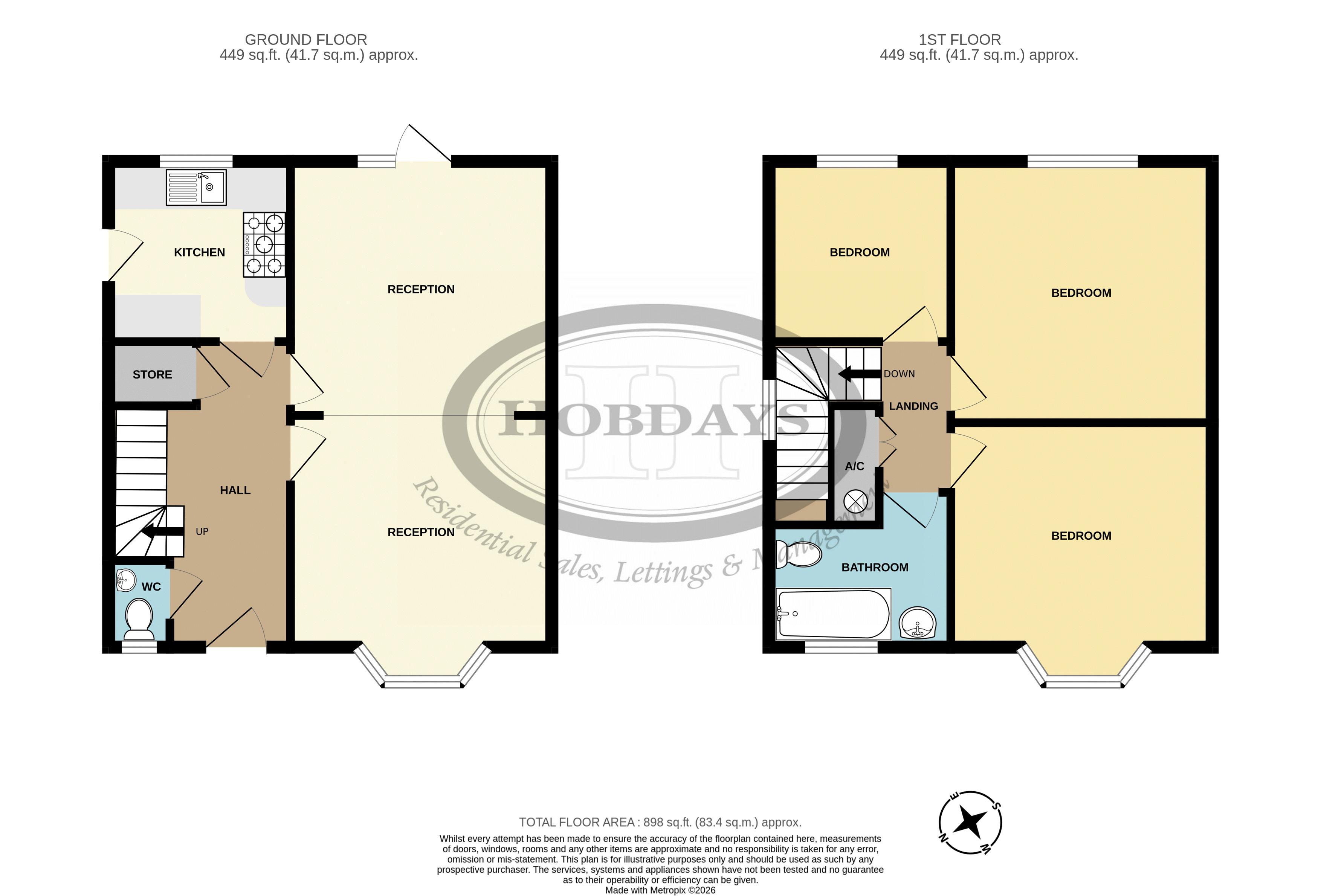87, Cranborne Crescent, Potters Bar floorplan
