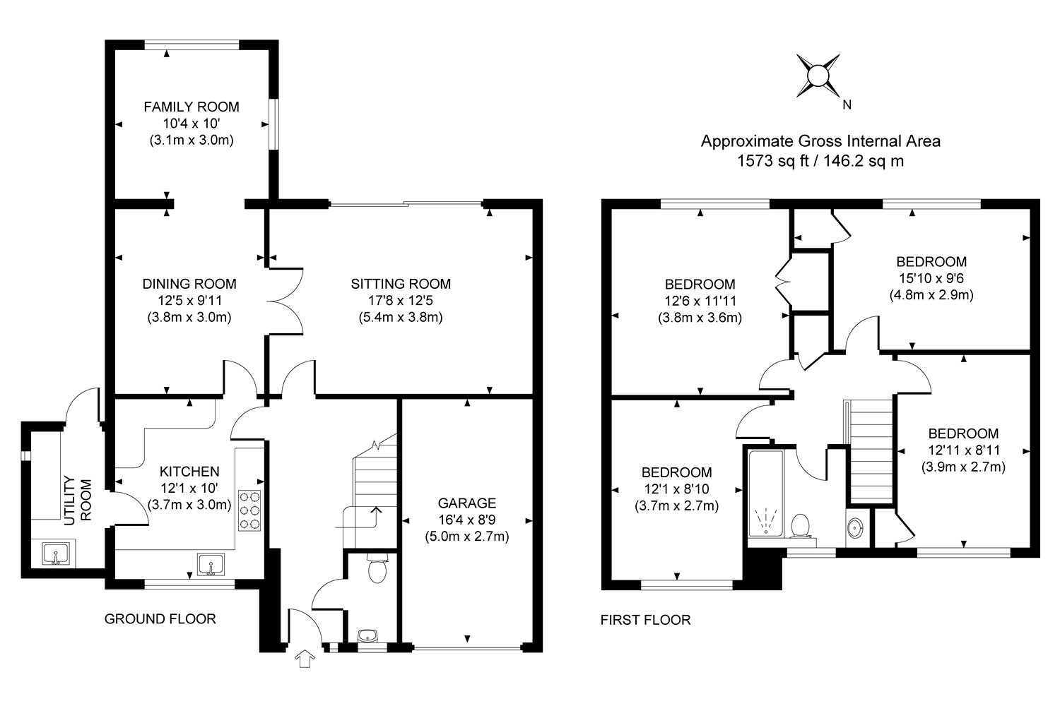 4 Bedrooms Detached house for sale in Woking, Surrey GU21