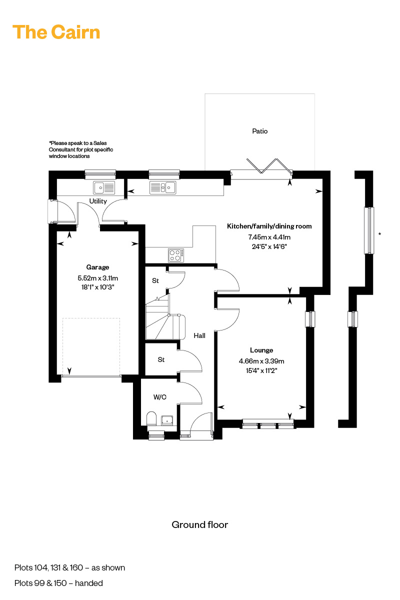 104, Off Old Craighall Road, Millerhill, Eh22 1Gt floorplan