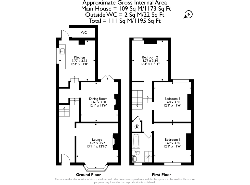 52, King Street, Ilkeston floorplan