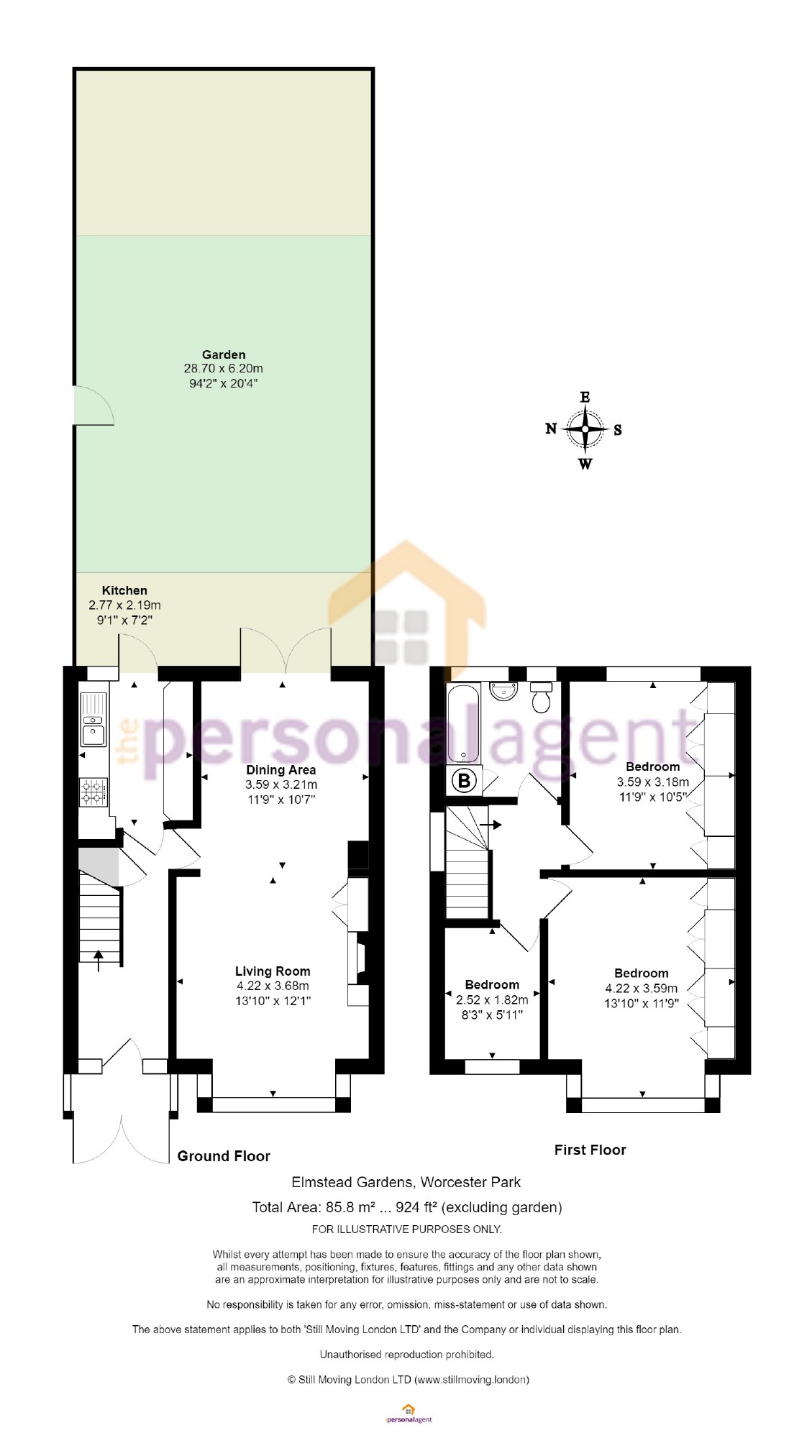 3 Bedrooms End terrace house for sale in Elmstead Gardens, Worcester Park, Surrey KT4