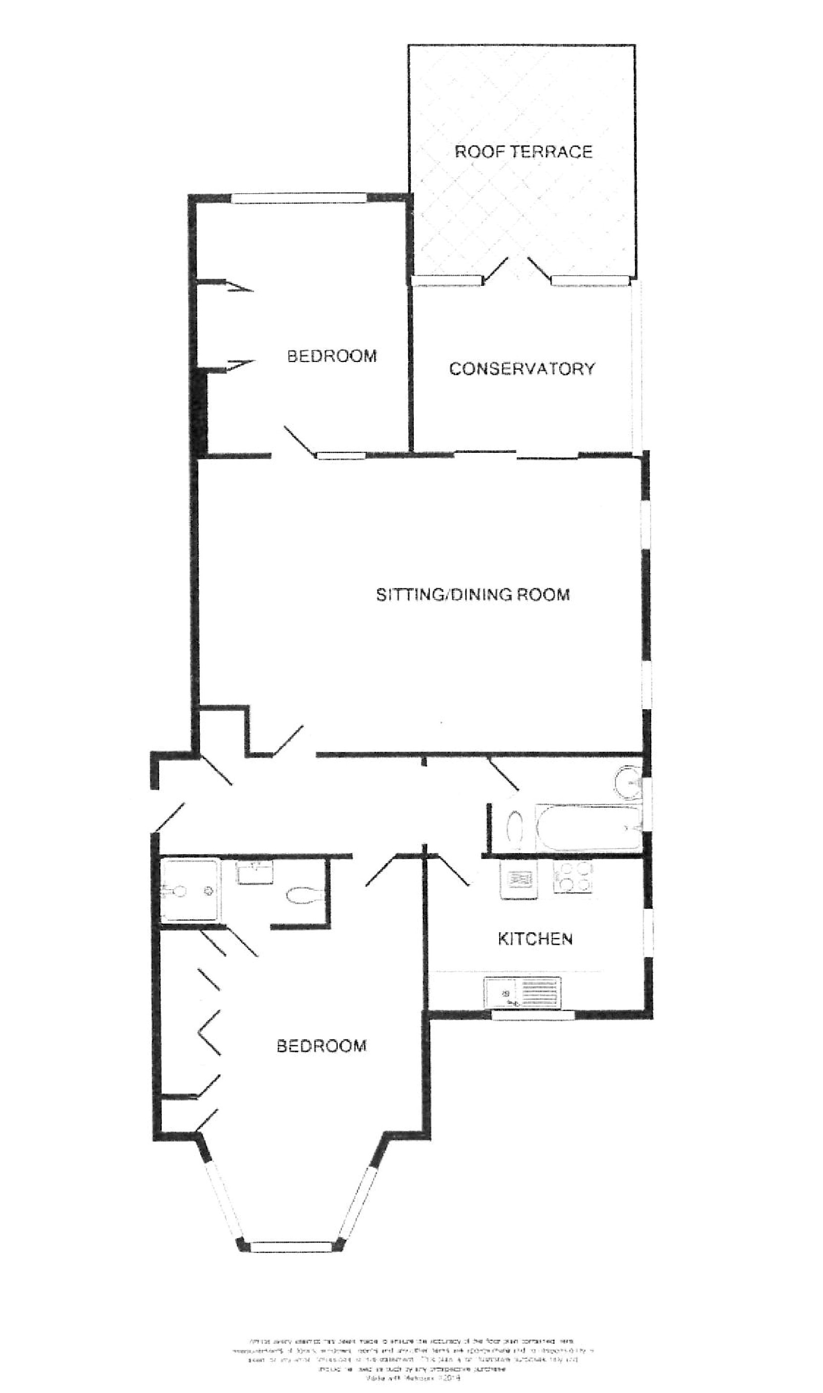 Flat 4 The Old Vicarage, 8a , Grassington Road, Eastbourne floorplan