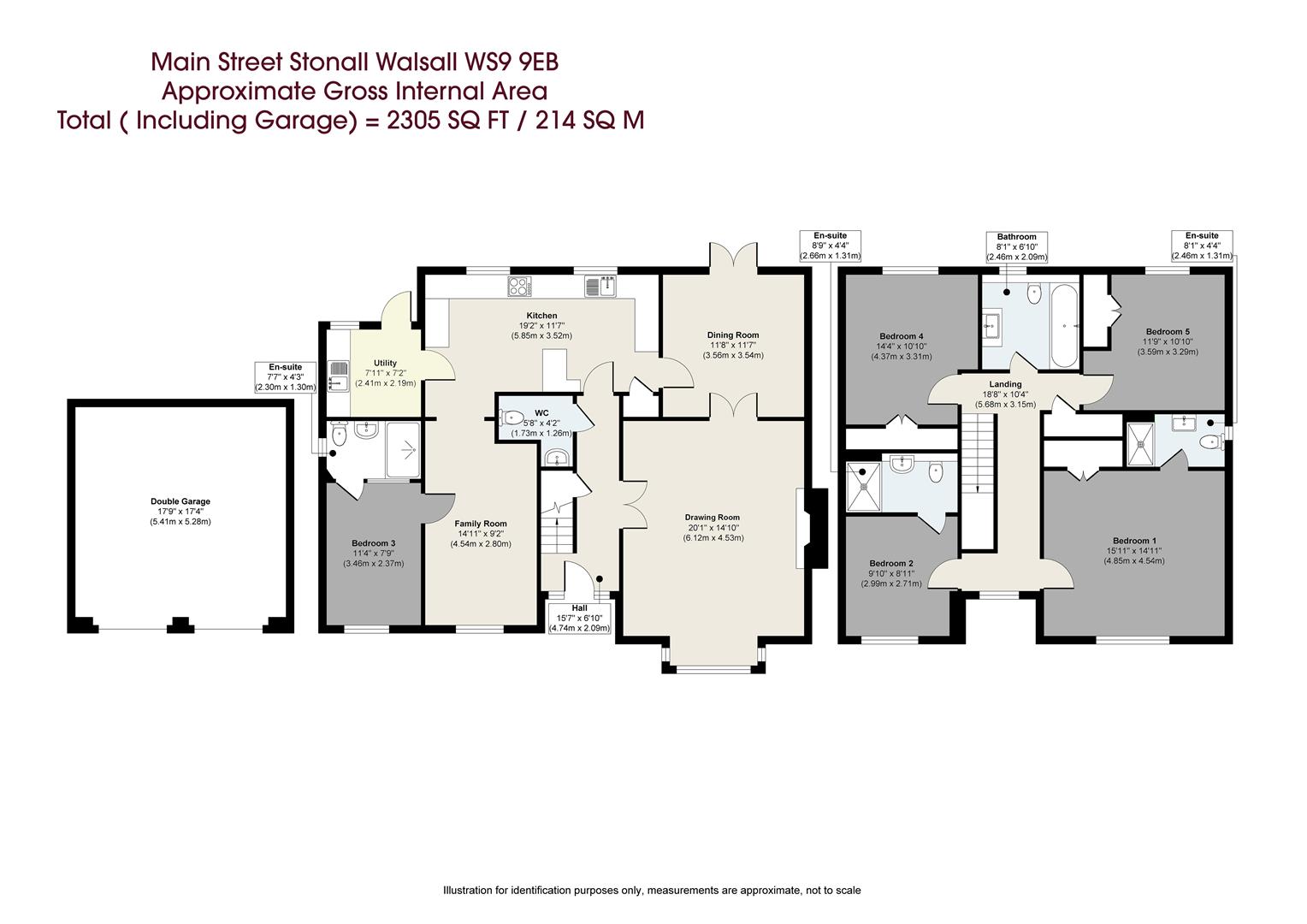 119, Main Street, Walsall floorplan