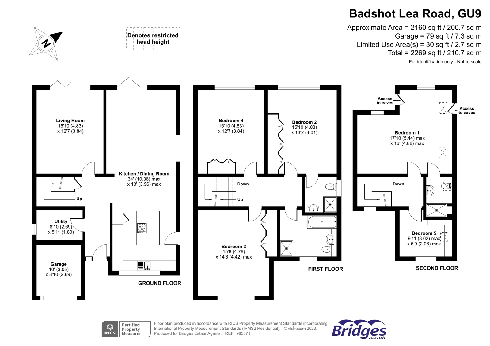 23, Badshot Lea Road, Farnham floorplan