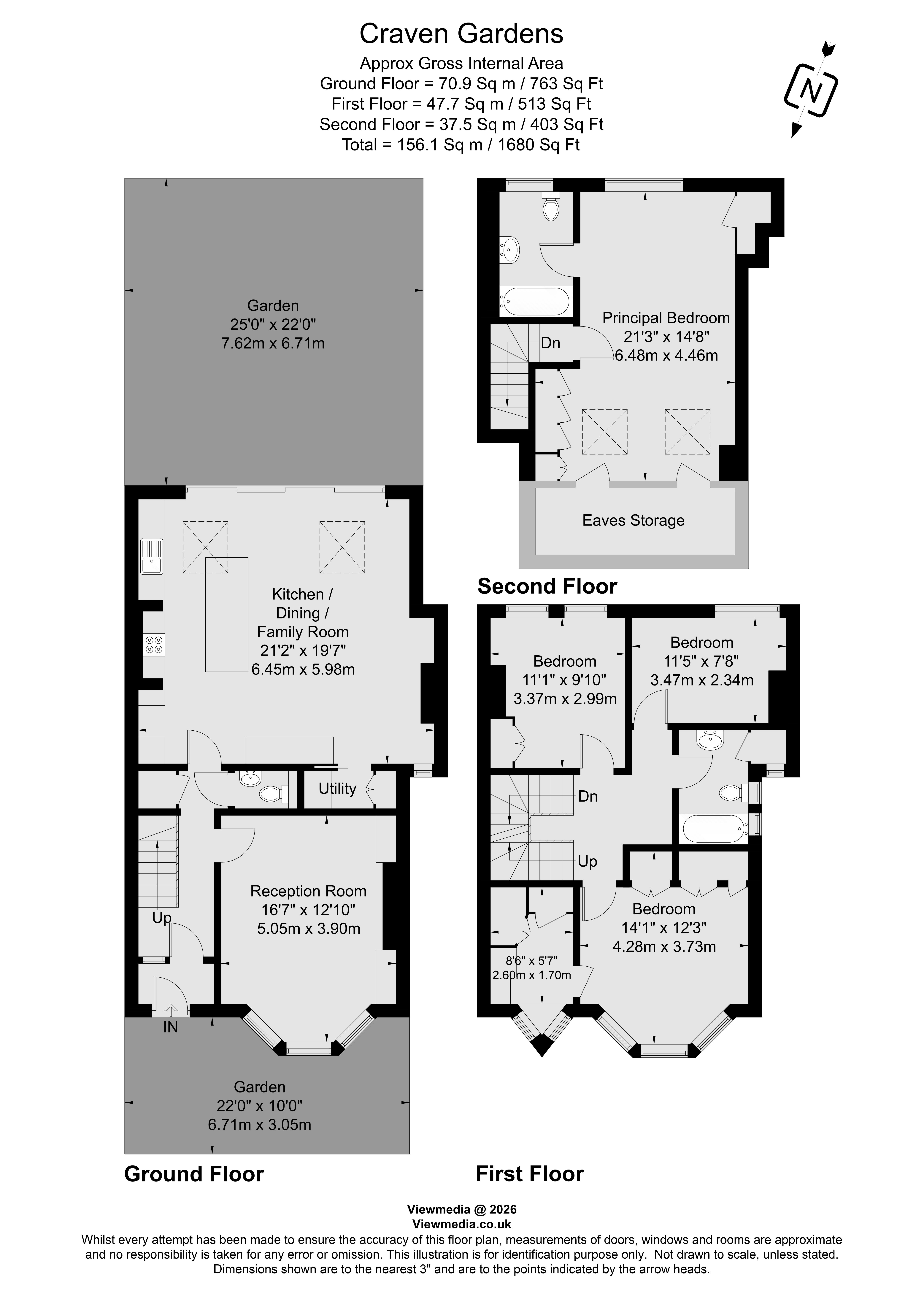 Craven Gardens, Wimbledon, London, SW19 floorplan