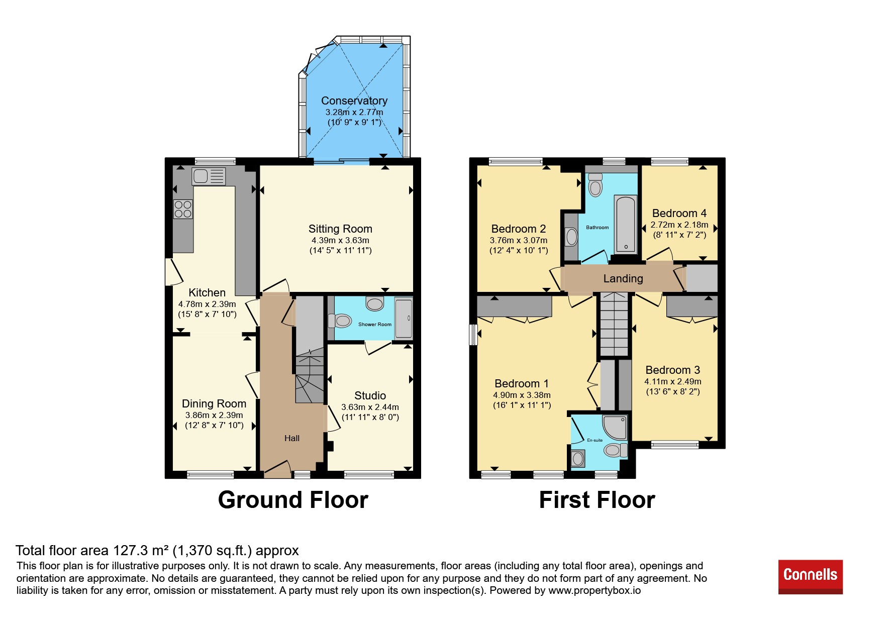 6, Stephenson Way, Evesham floorplan