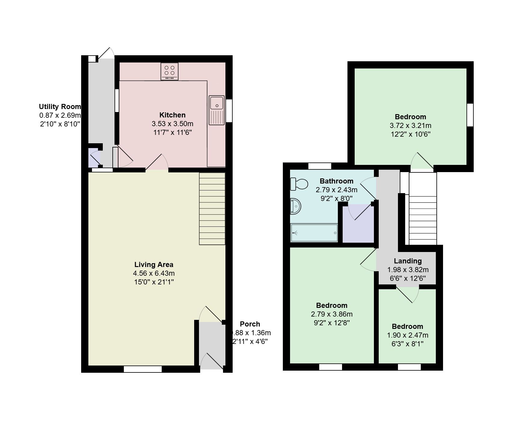 Mountain View, Pant Street, Bridgend floorplan