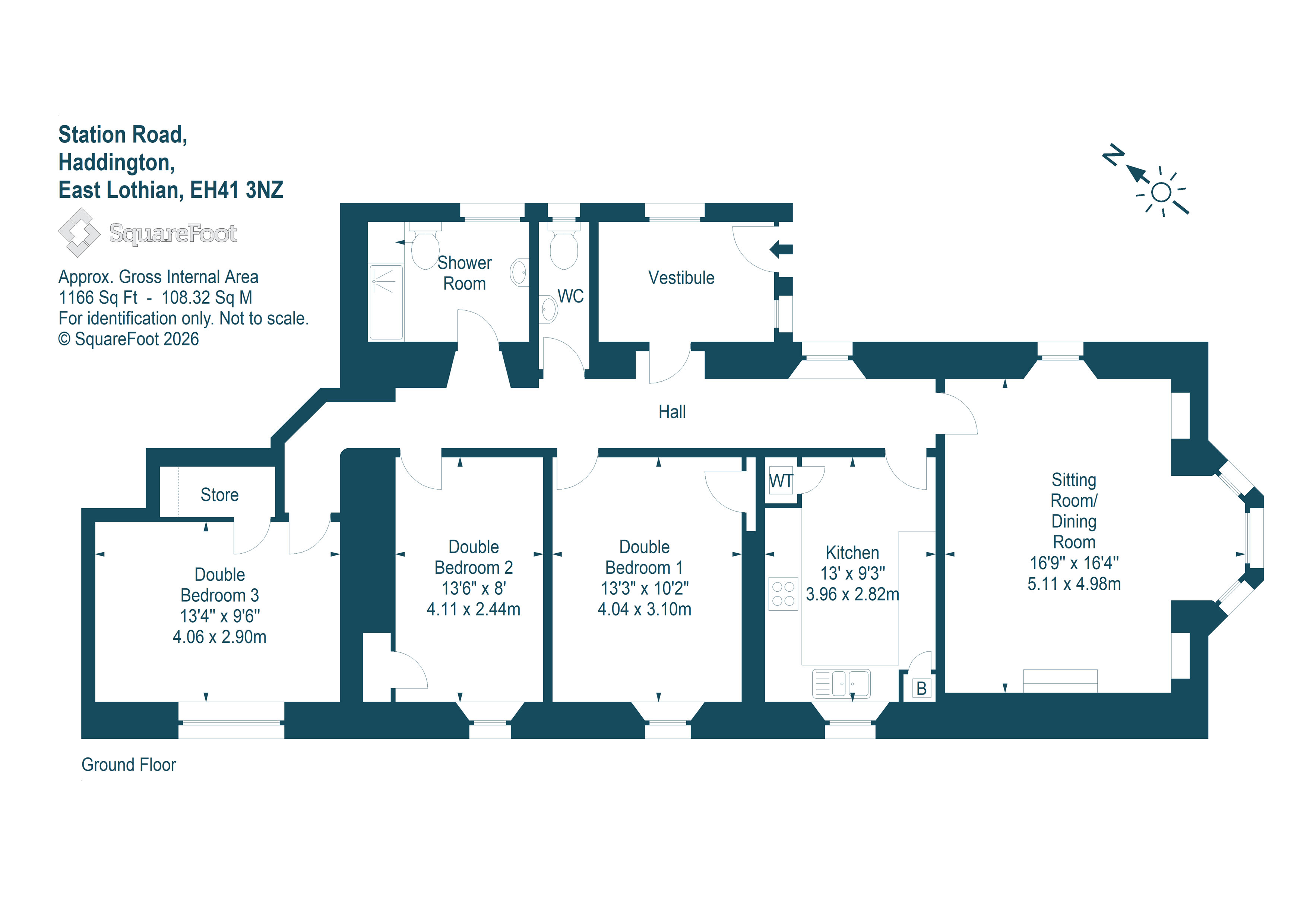 16, Station Road, Haddington floorplan