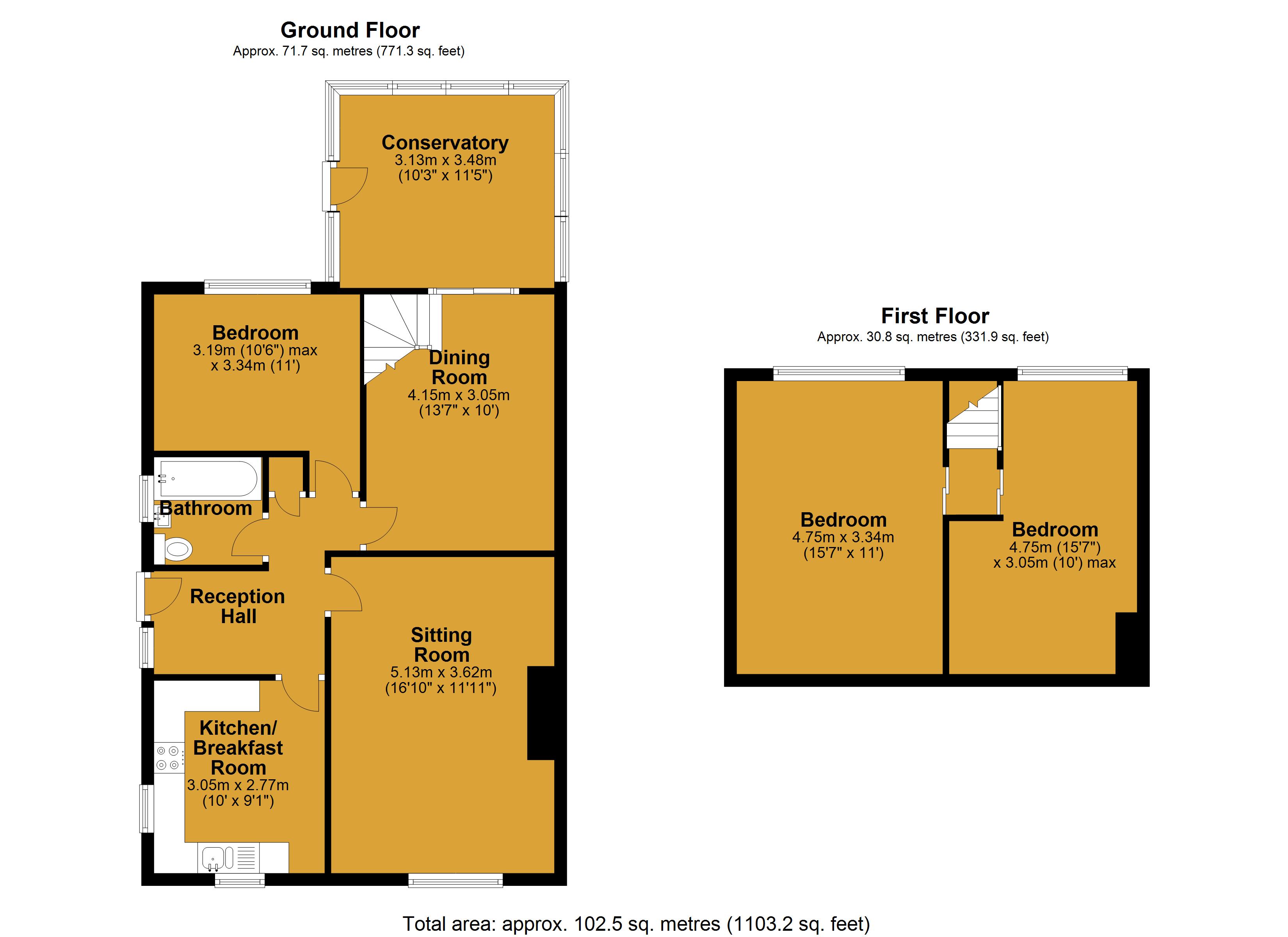 Ashbury Avenue, Nythe, Swindon, Wiltshire SN3, 3 bedroom bungalow for