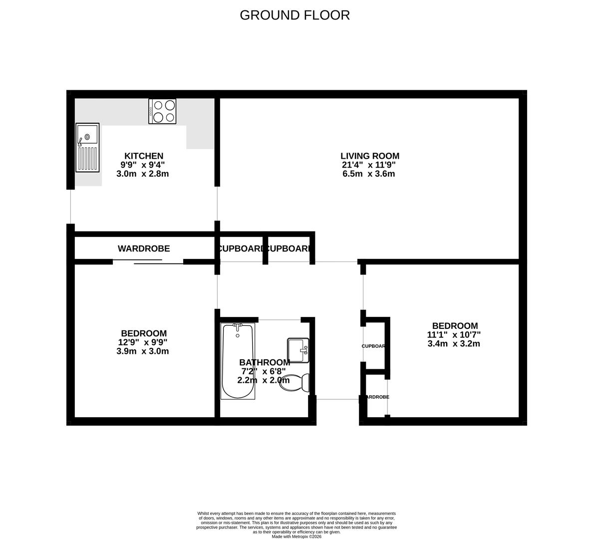 61, Castlehill Gardens, Inverness floorplan