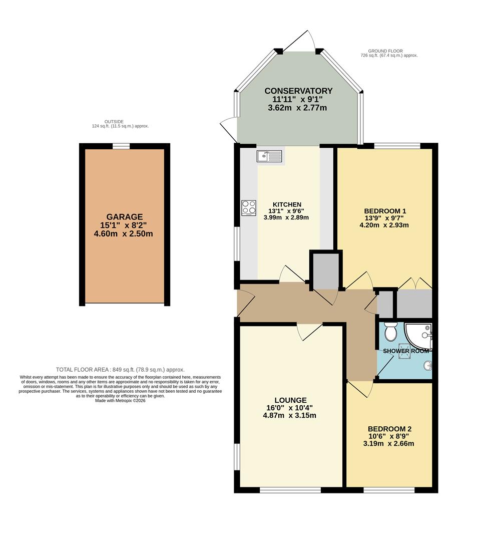 43, Springdale Close, Brixham floorplan