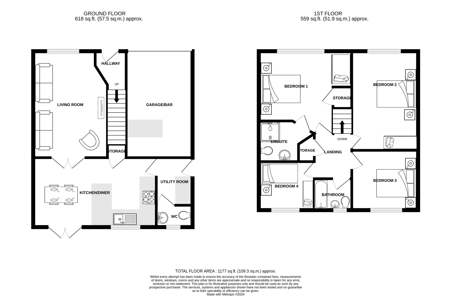14, Westminster Way, Bridgwater floorplan