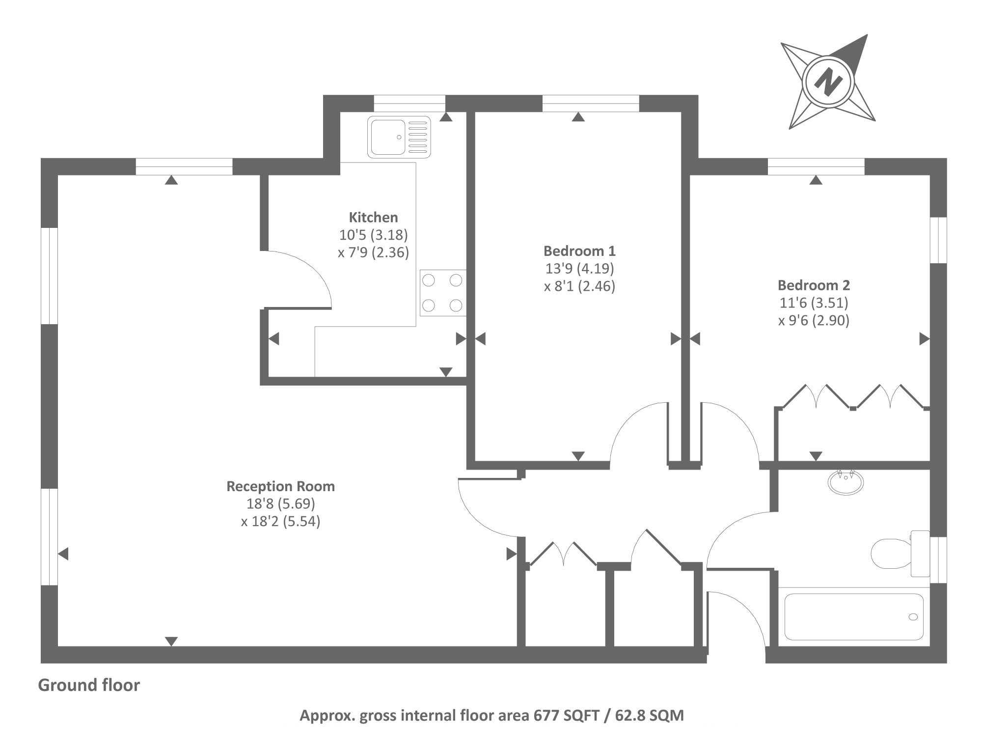 2 Bedrooms  to rent in Century Court, Horsell, Woking GU21