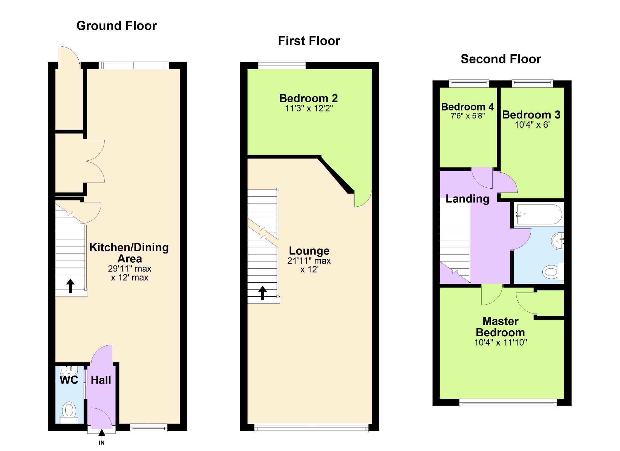 4 Bedrooms Terraced house for sale in Tamar Walk, Leighton Buzzard LU7