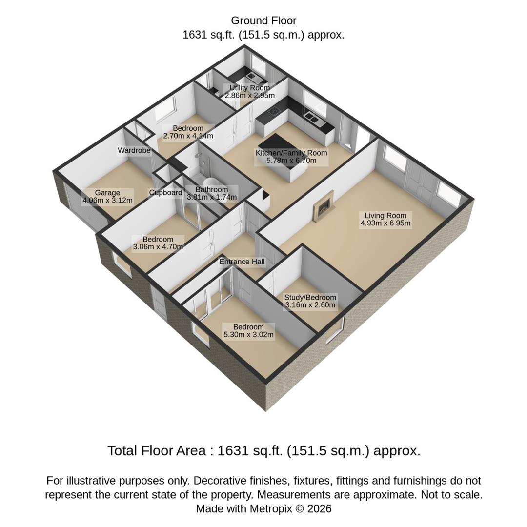 13, Chestnut Springs, Swindon floorplan
