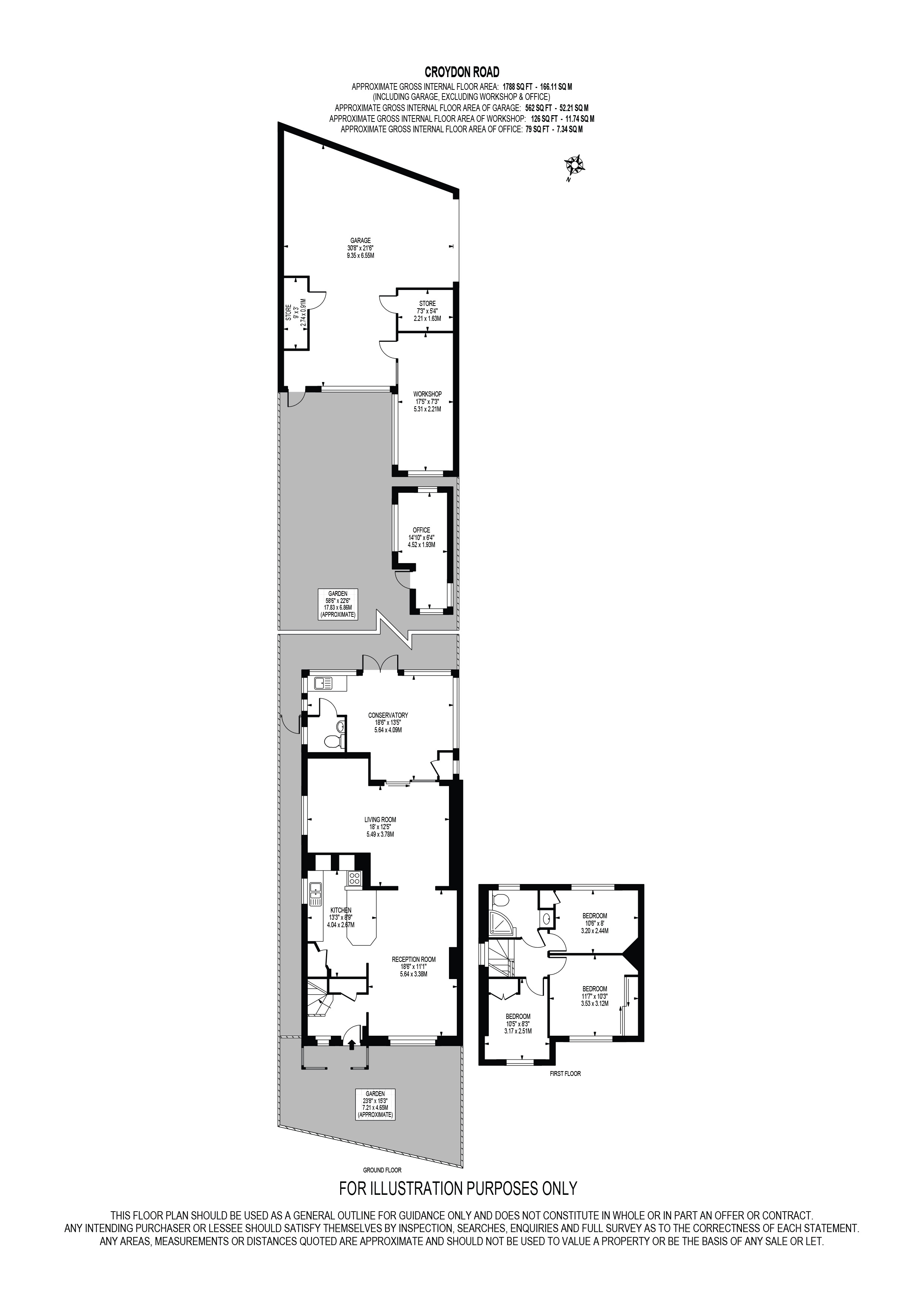 11, Croydon Road, Surrey floorplan