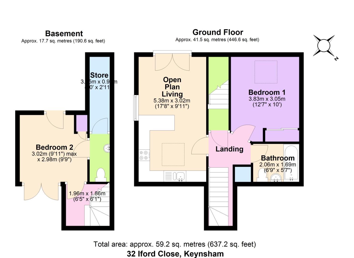 32, Iford Close, Bristol floorplan