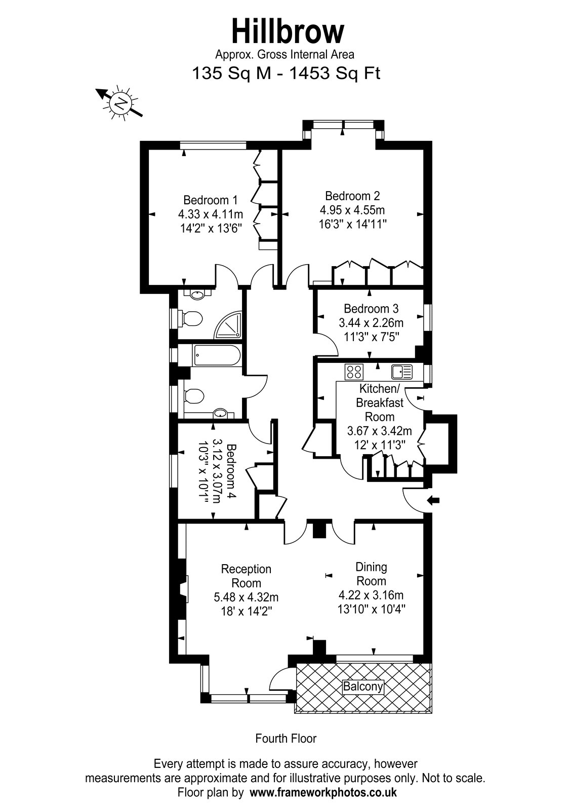 10, Hillbrow, Richmond floorplan