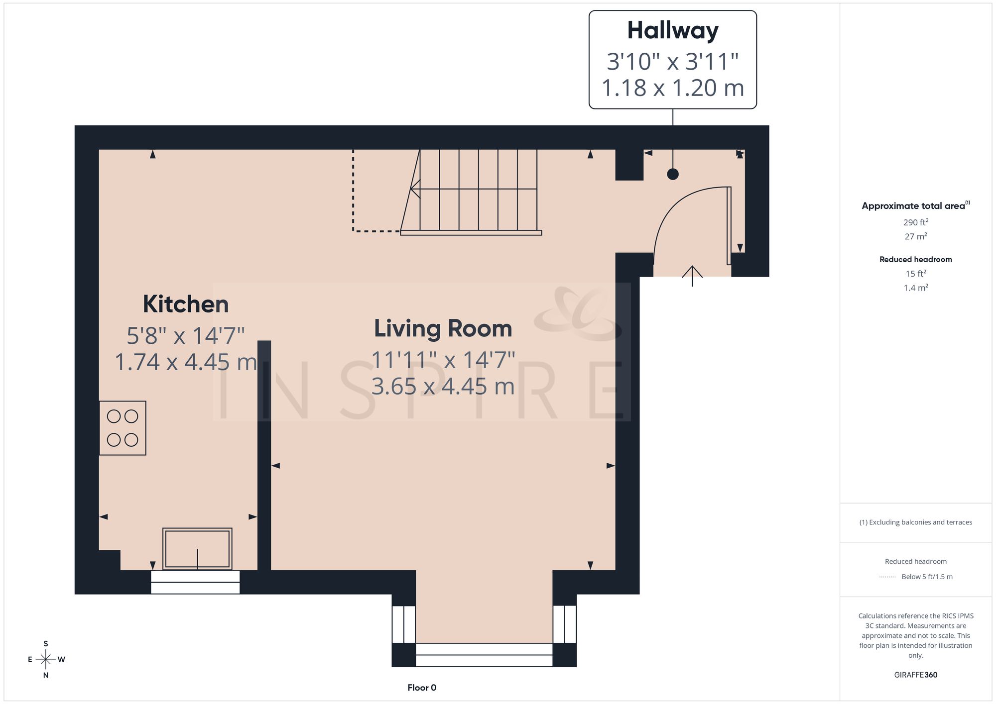 3 Stirling Close, Crawley floorplan