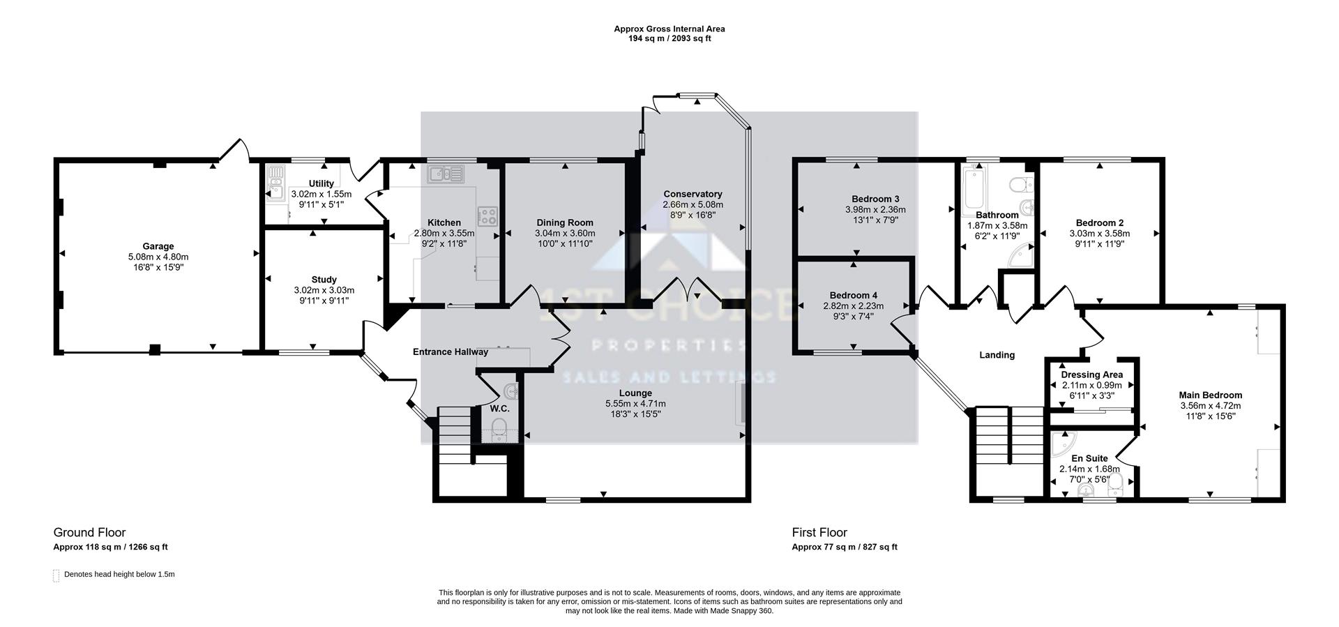 10, Sandbrier Close, Walnut Tree floorplan
