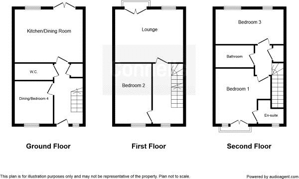 4 Bedrooms Town house to rent in Risinghurst Mews, Basingstoke RG24