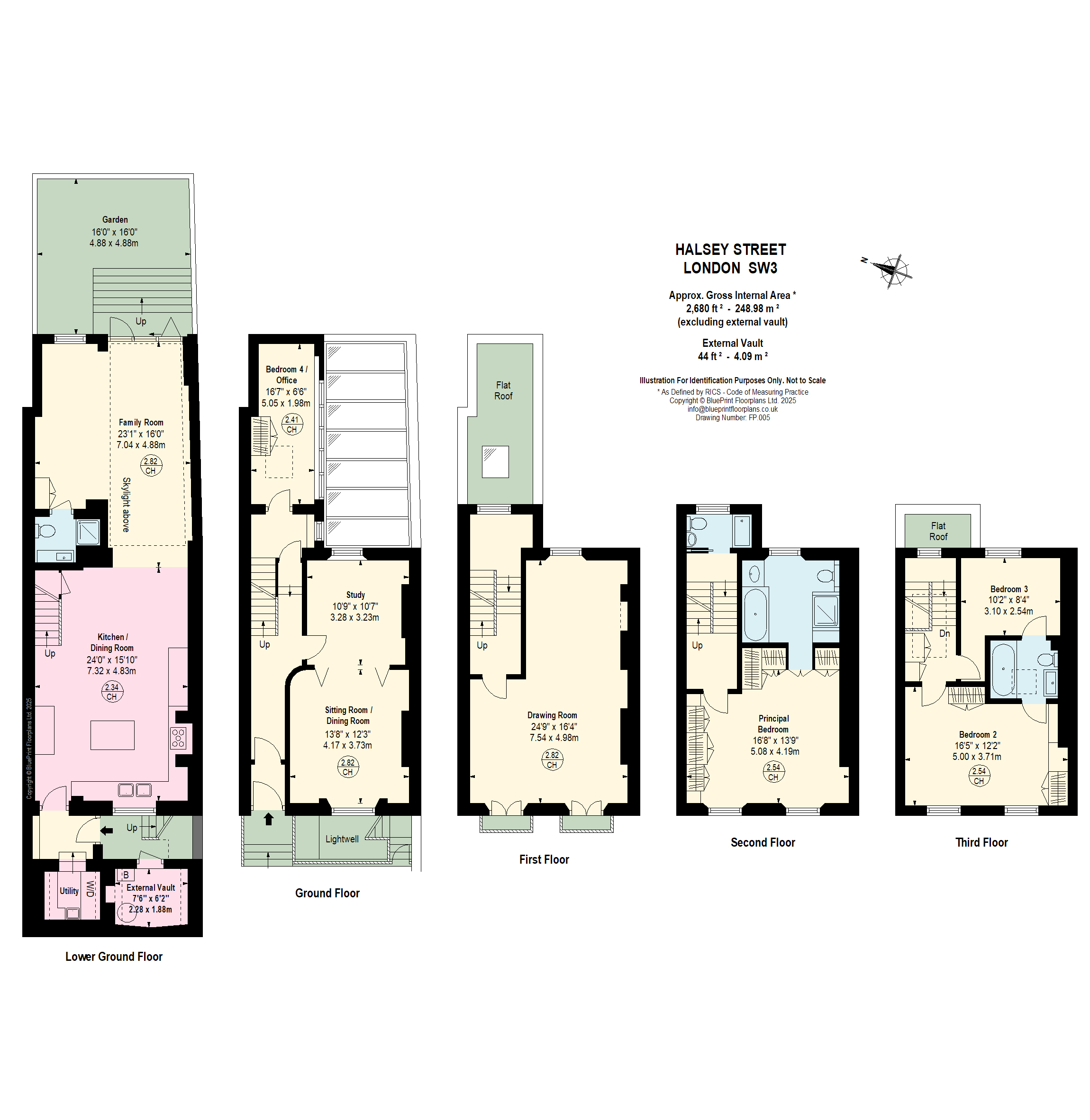 24, Halsey Street, London floorplan