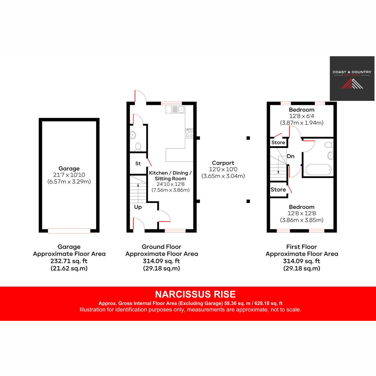 30, Narcissus Rise, Worthing floorplan