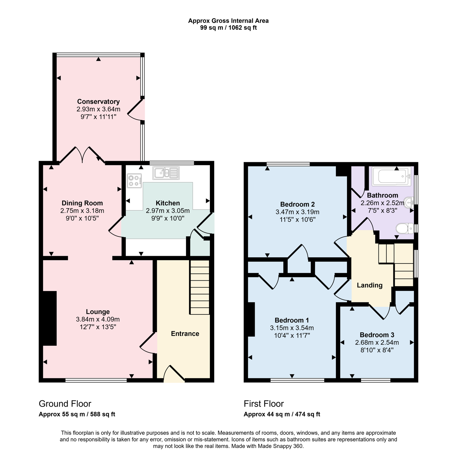 84, Moorclose Road, Workington floorplan