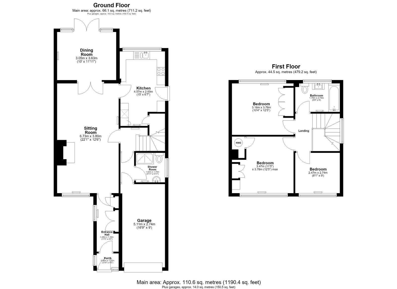 36, Close Gardens, Tetbury floorplan