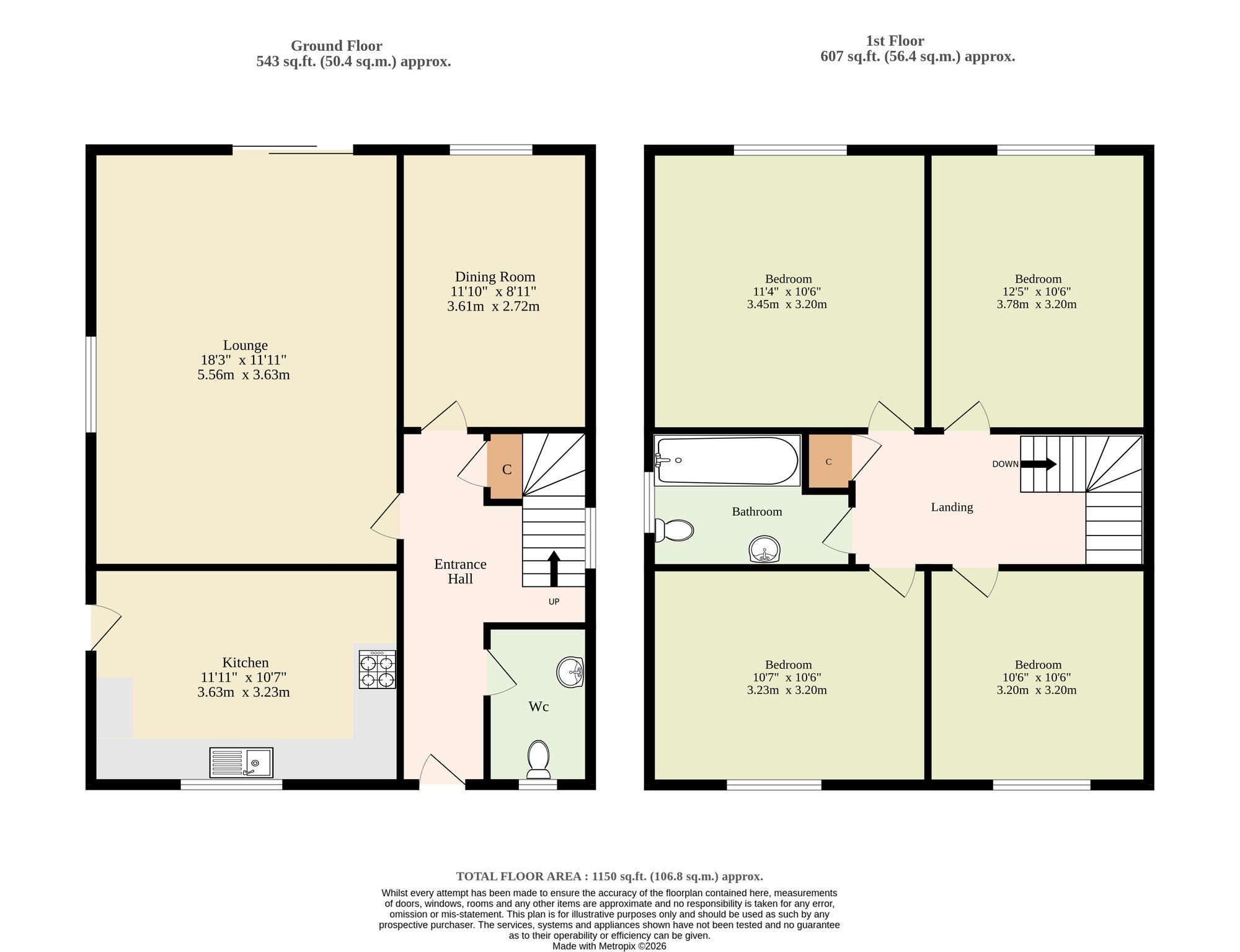 95 Nightingale Drive, Norwich floorplan