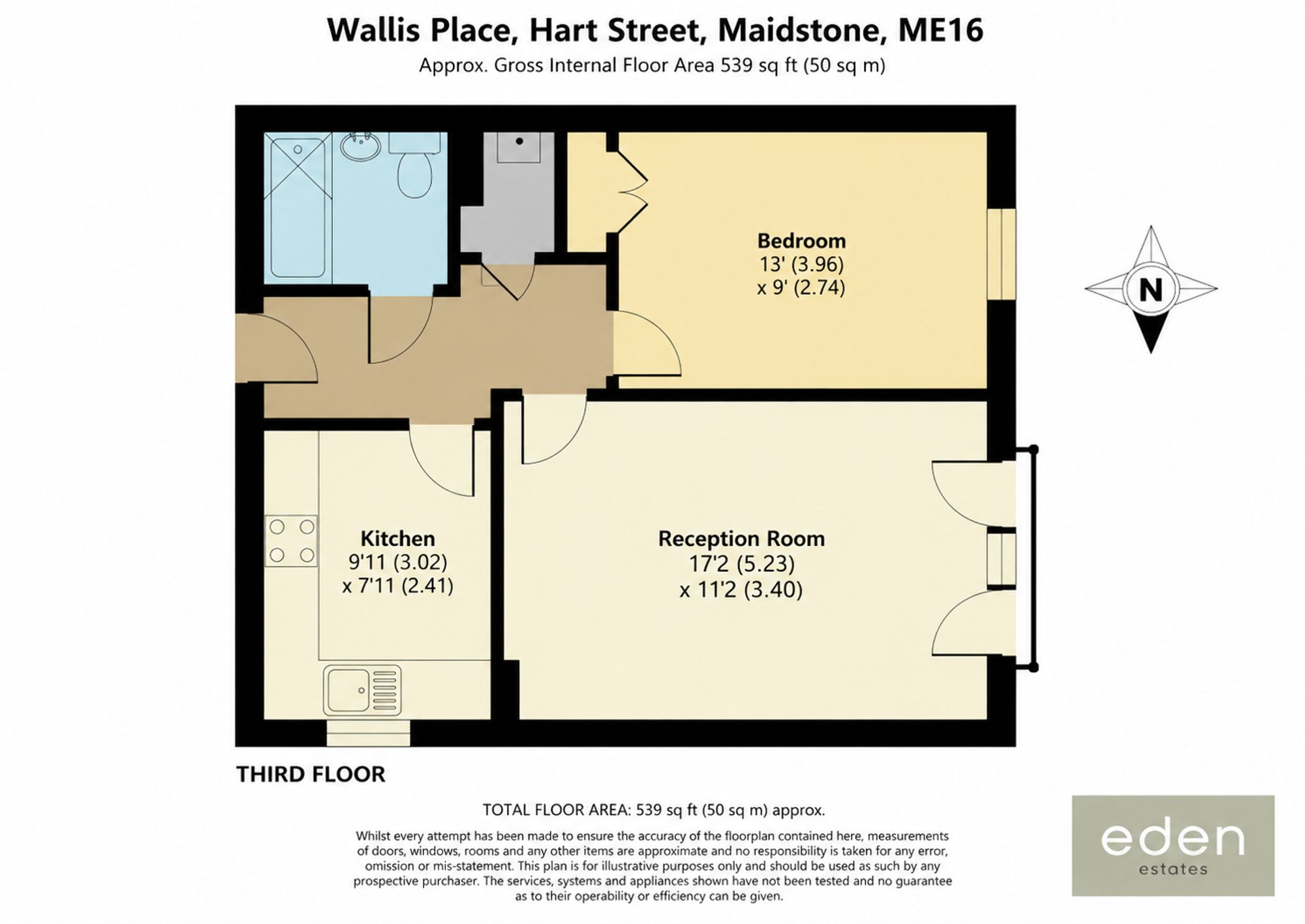 76 Wallis Place Hart Street, Maidstone floorplan