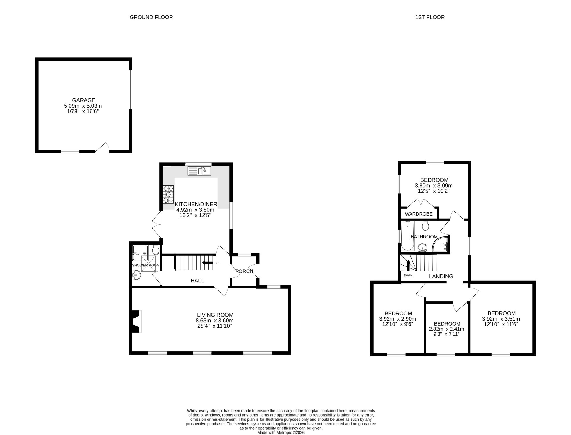 Kismet, Relubbus, Cornwall floorplan