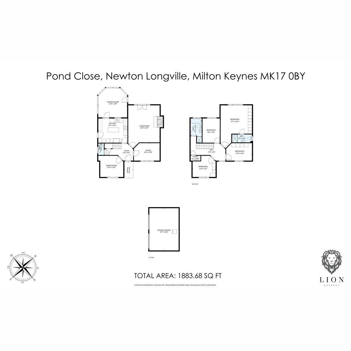 2, Pond Close, Milton Keynes floorplan