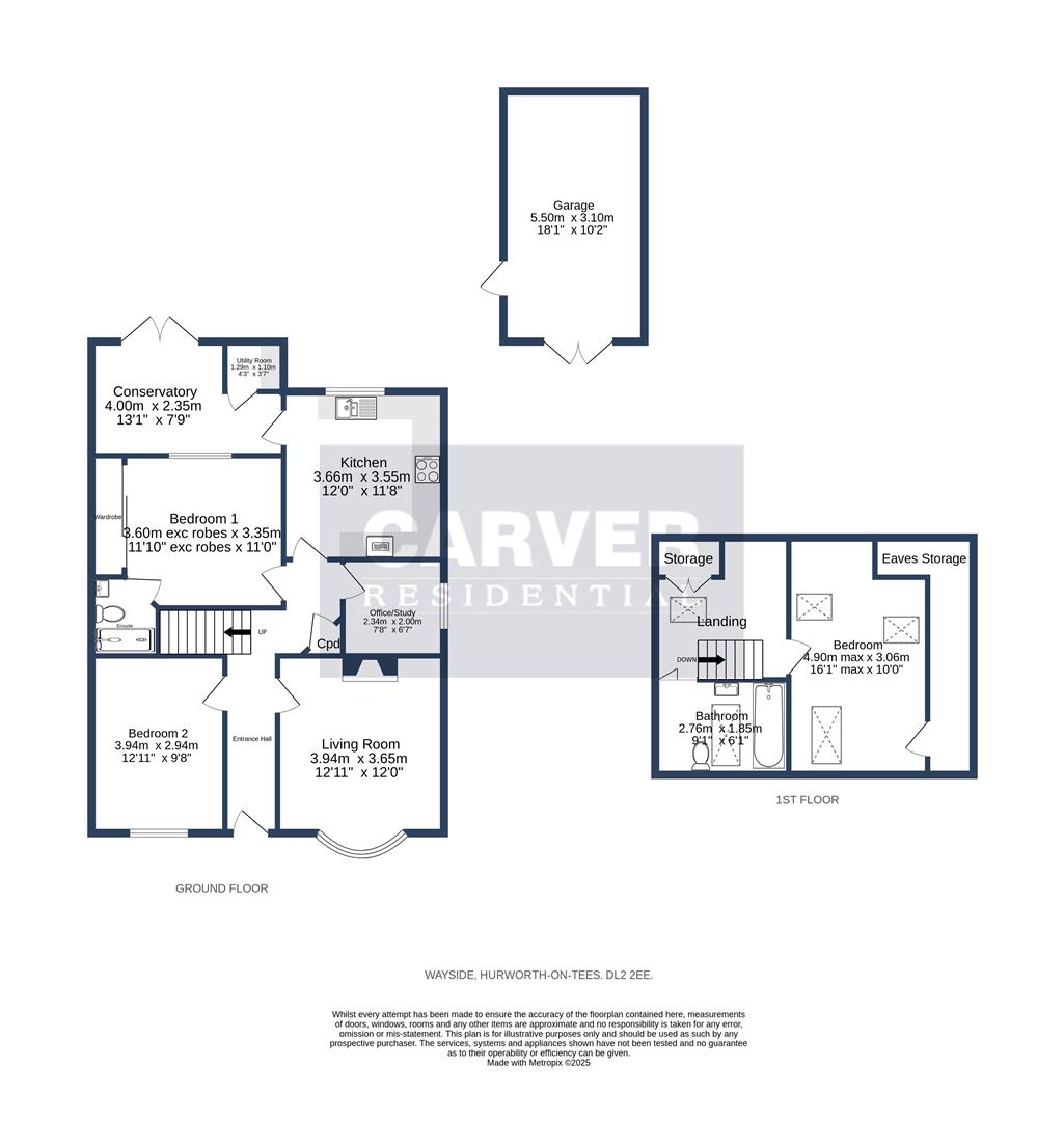 4, The Wayside, Darlington floorplan