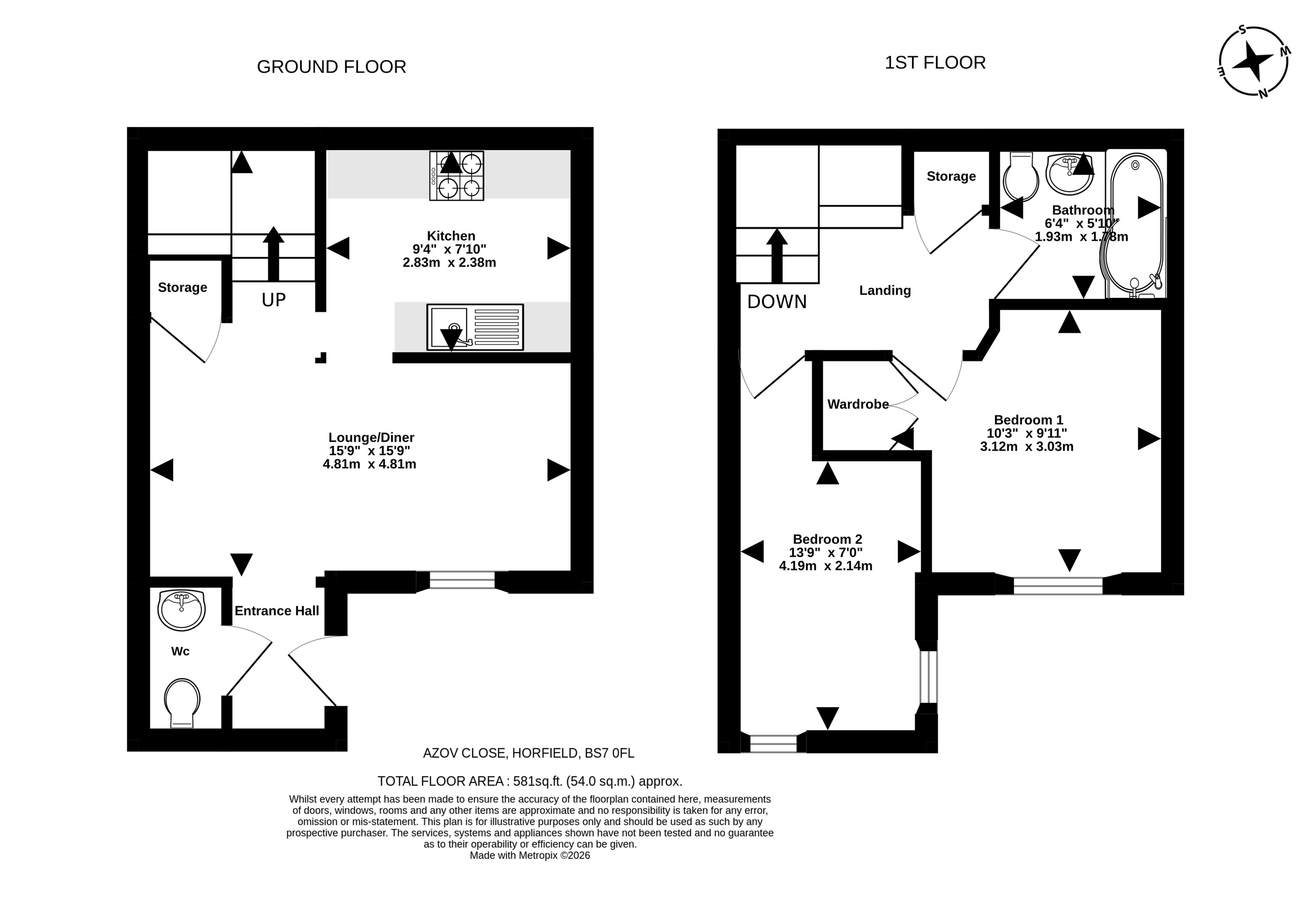 2 Azov Close, Bristol floorplan