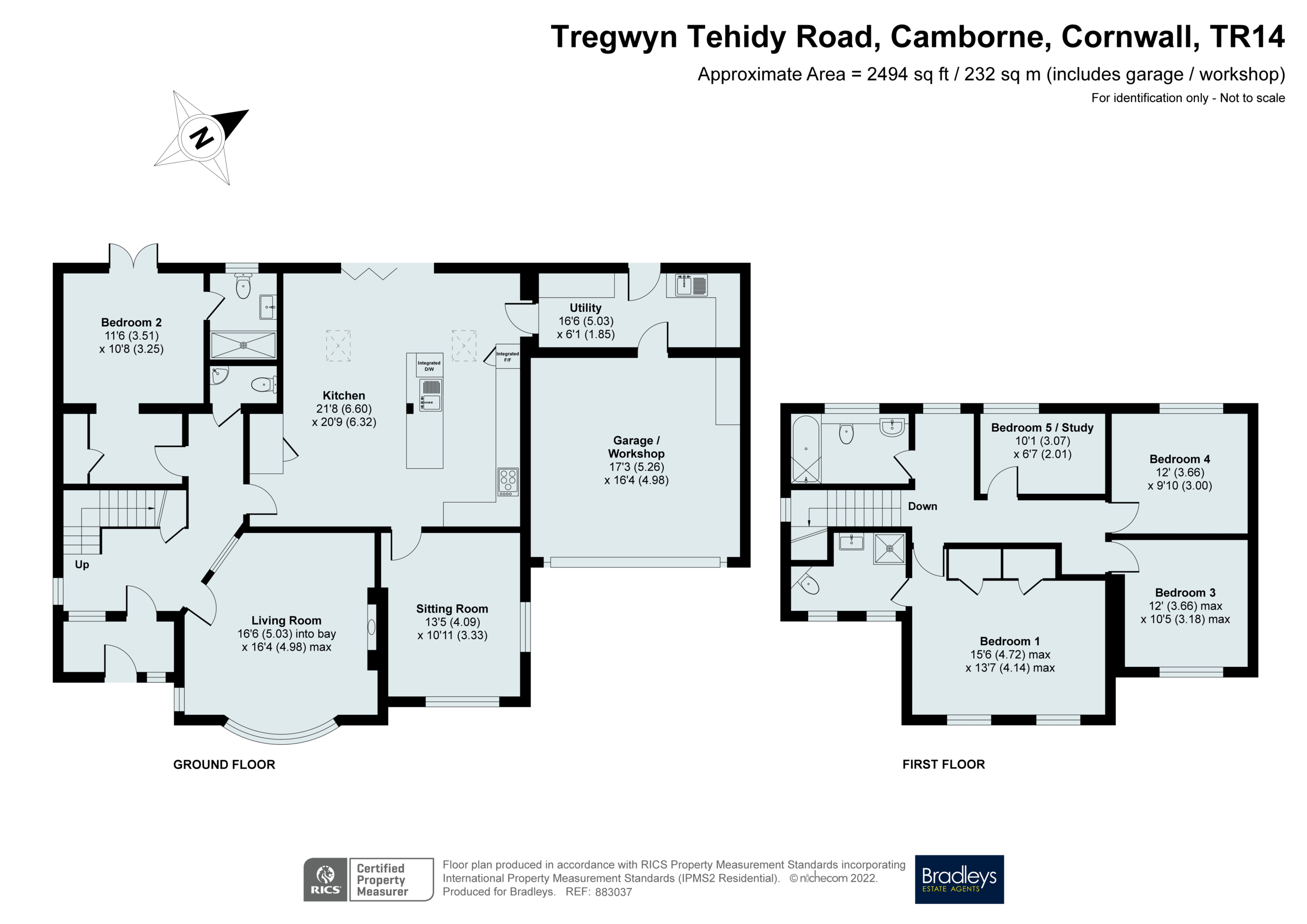 Tehidy Road, Camborne, Cornwall TR14, 5 bedroom detached house for sale